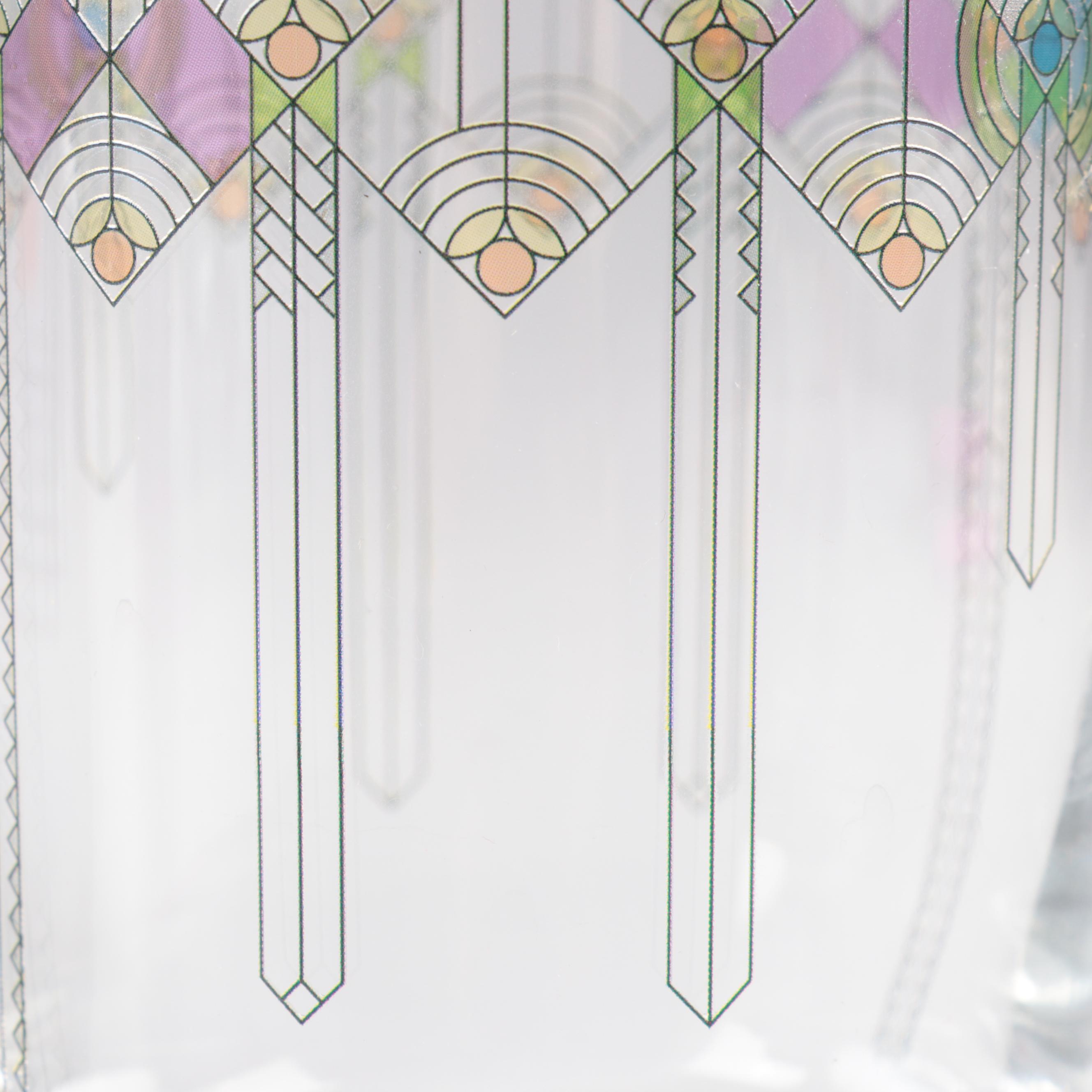 Frank Lloyd Wright Foundation "April Showers" Tumblers with Mugs and Tray