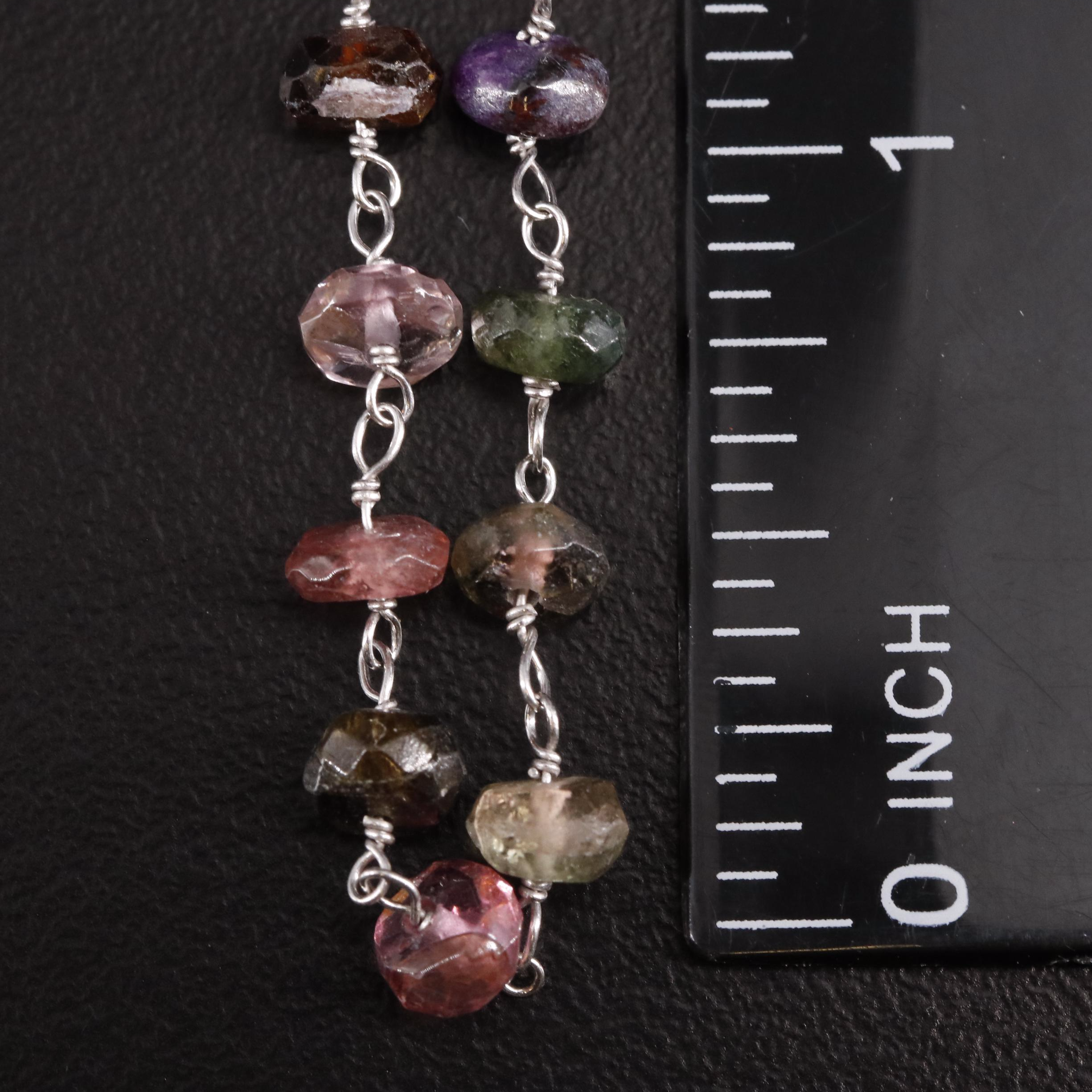 Sterling Cultured Pearl and Tourmaline Bracelet