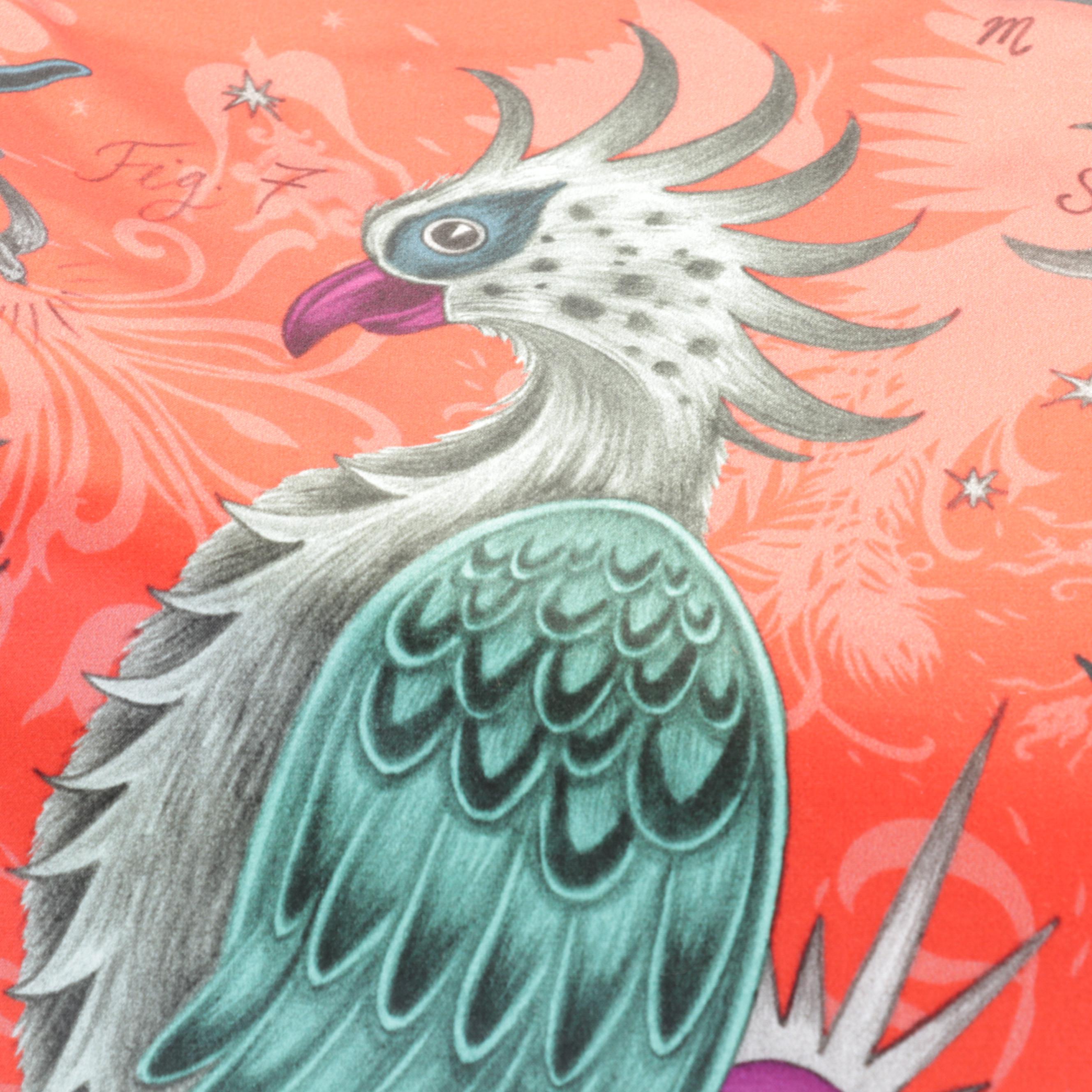 Emma Shipley Silk and Velvet "Phoenix" Throw Pillows