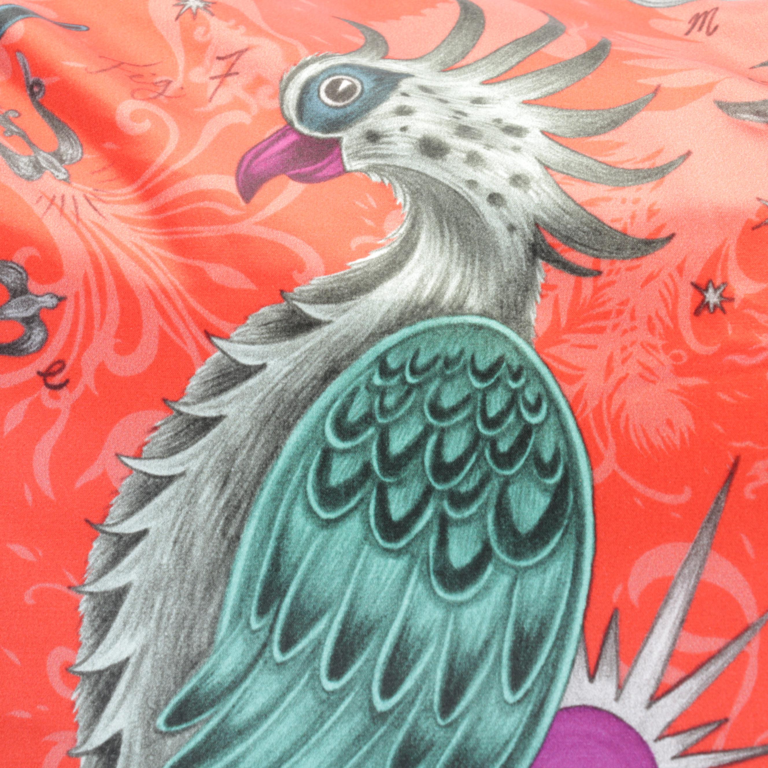 Emma Shipley Silk and Velvet "Phoenix" Throw Pillows