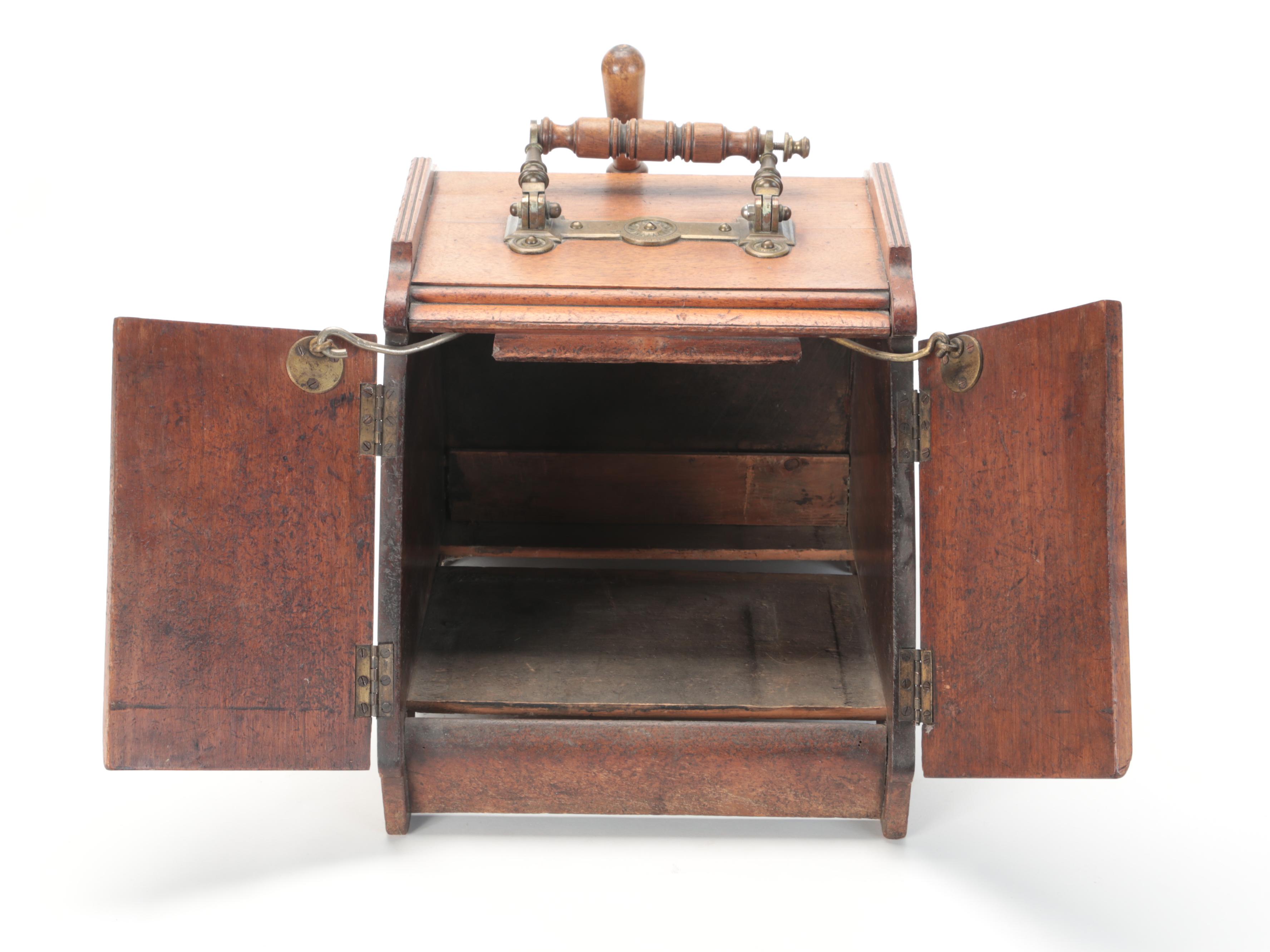 English Aesthetic Movement Oak and Brass Coal Scuttle