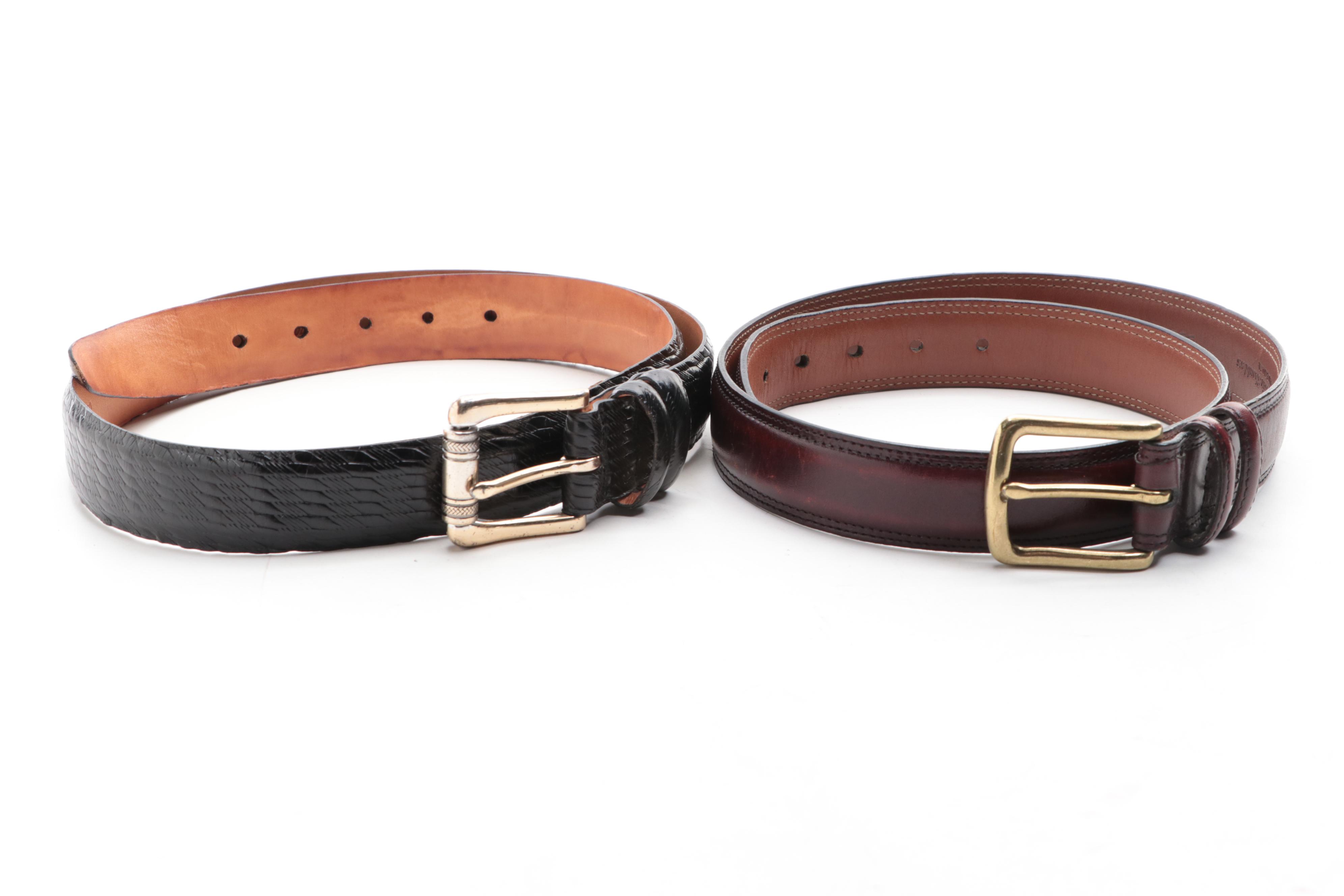 Coach, Martin Dingman, and Aniline Kipskin Shoulders Leather Belts