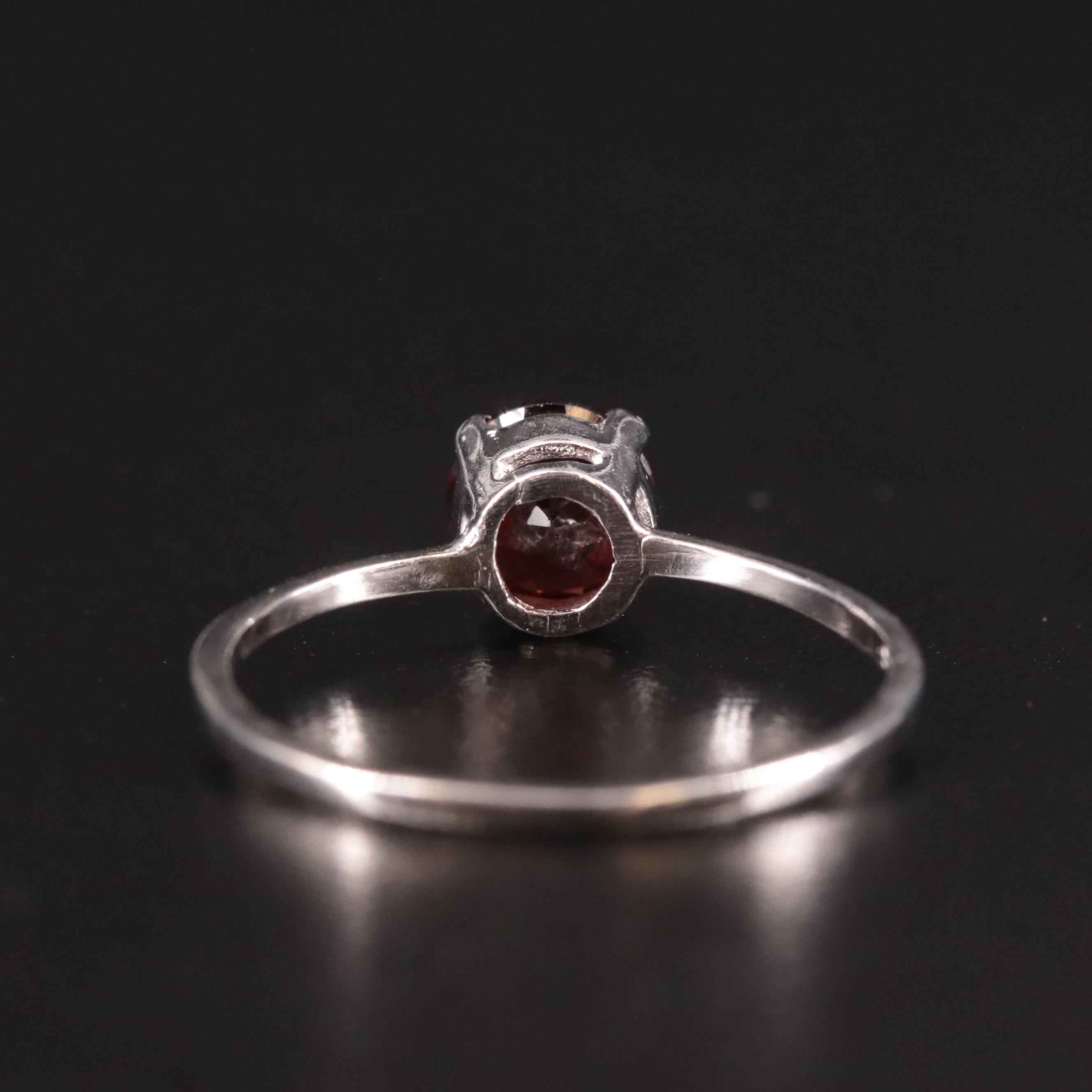 Sterling Garnet Ring