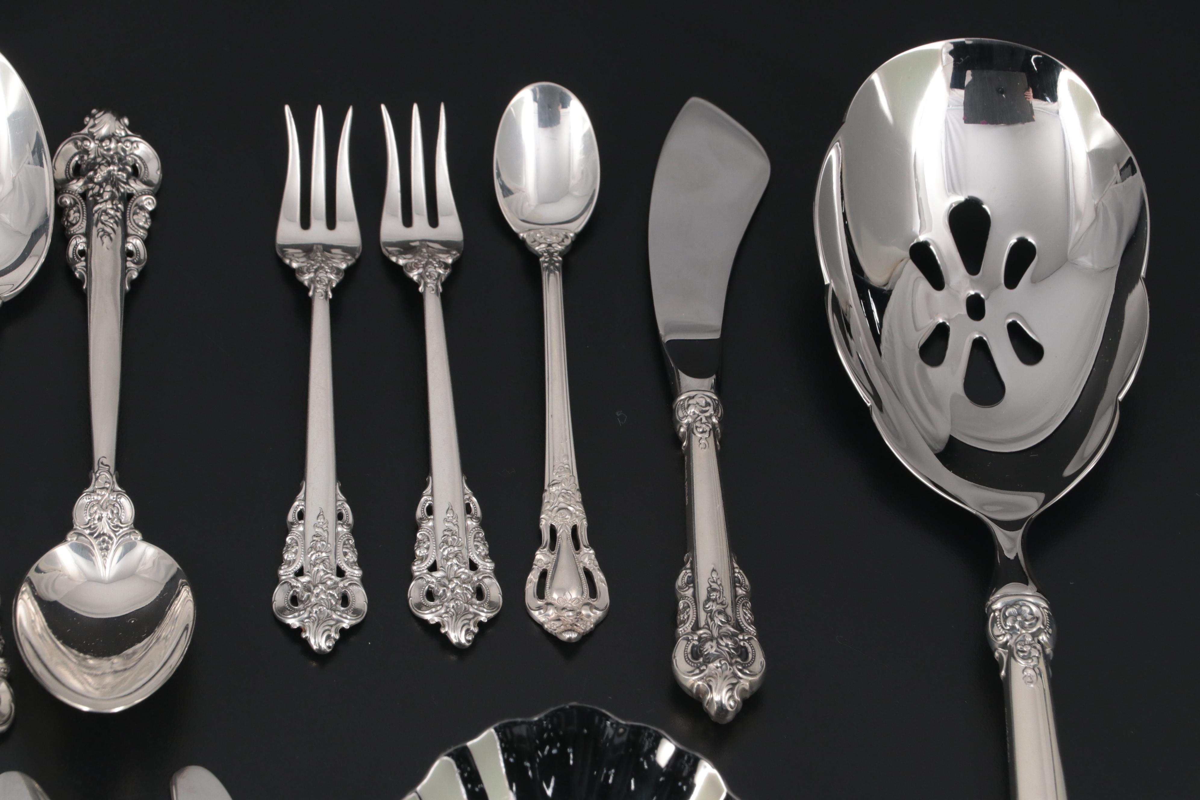 Wallace "Grande Baroque" Sterling Silver Flatware and Serving Utensils