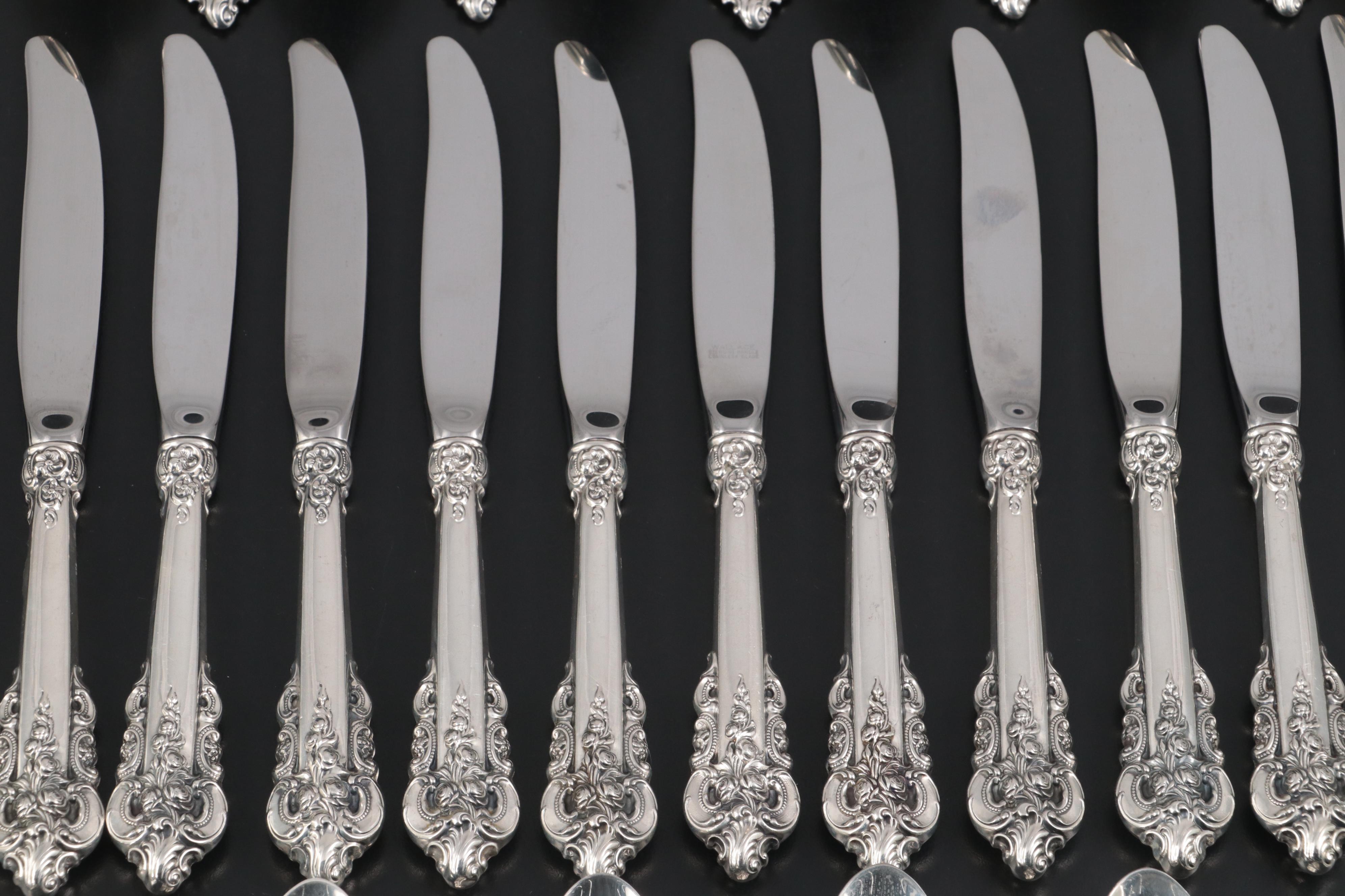 Wallace "Grande Baroque" Sterling Silver Flatware and Serving Utensils