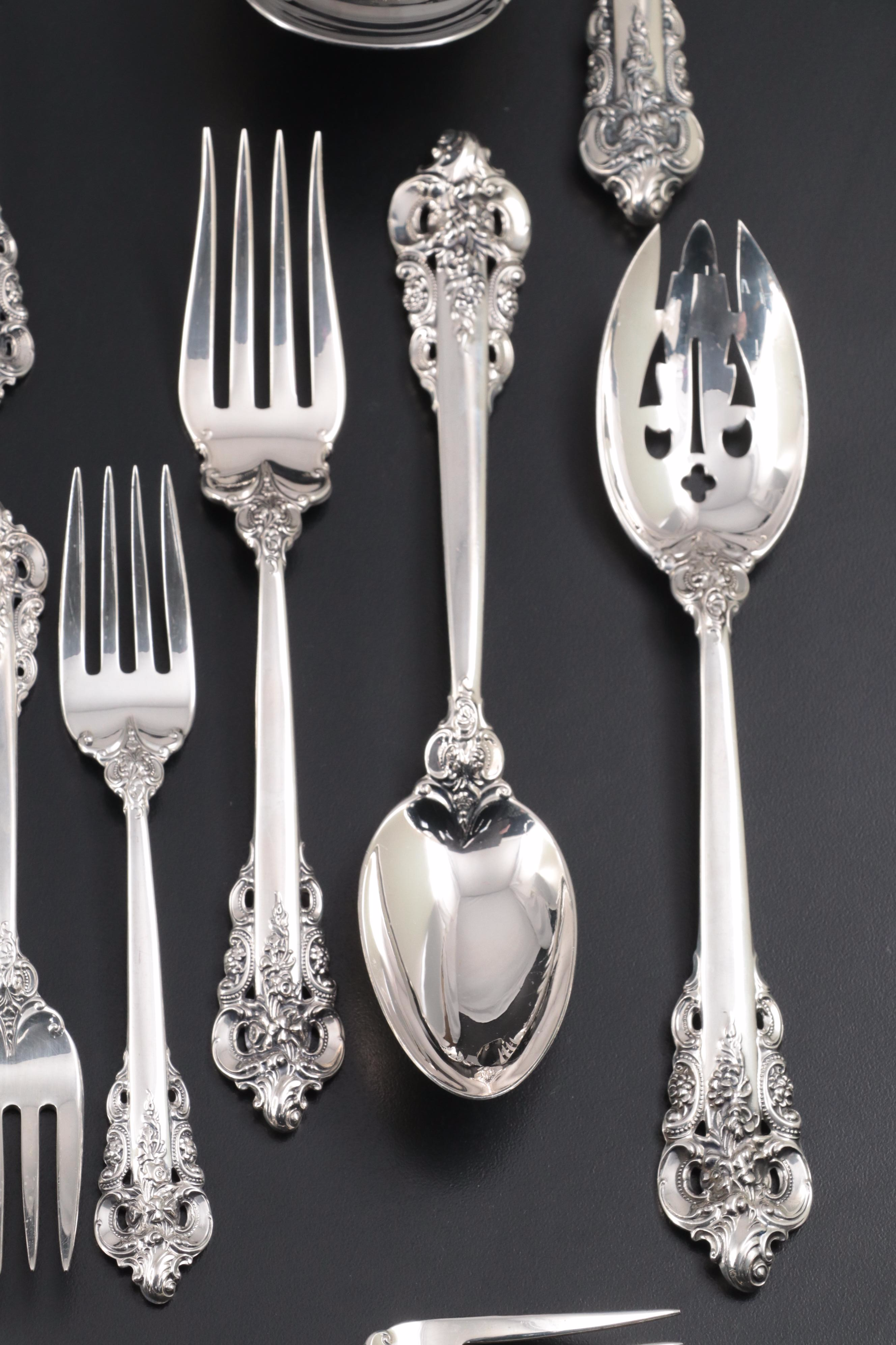 Wallace "Grande Baroque" Sterling Silver Flatware and Serving Utensils