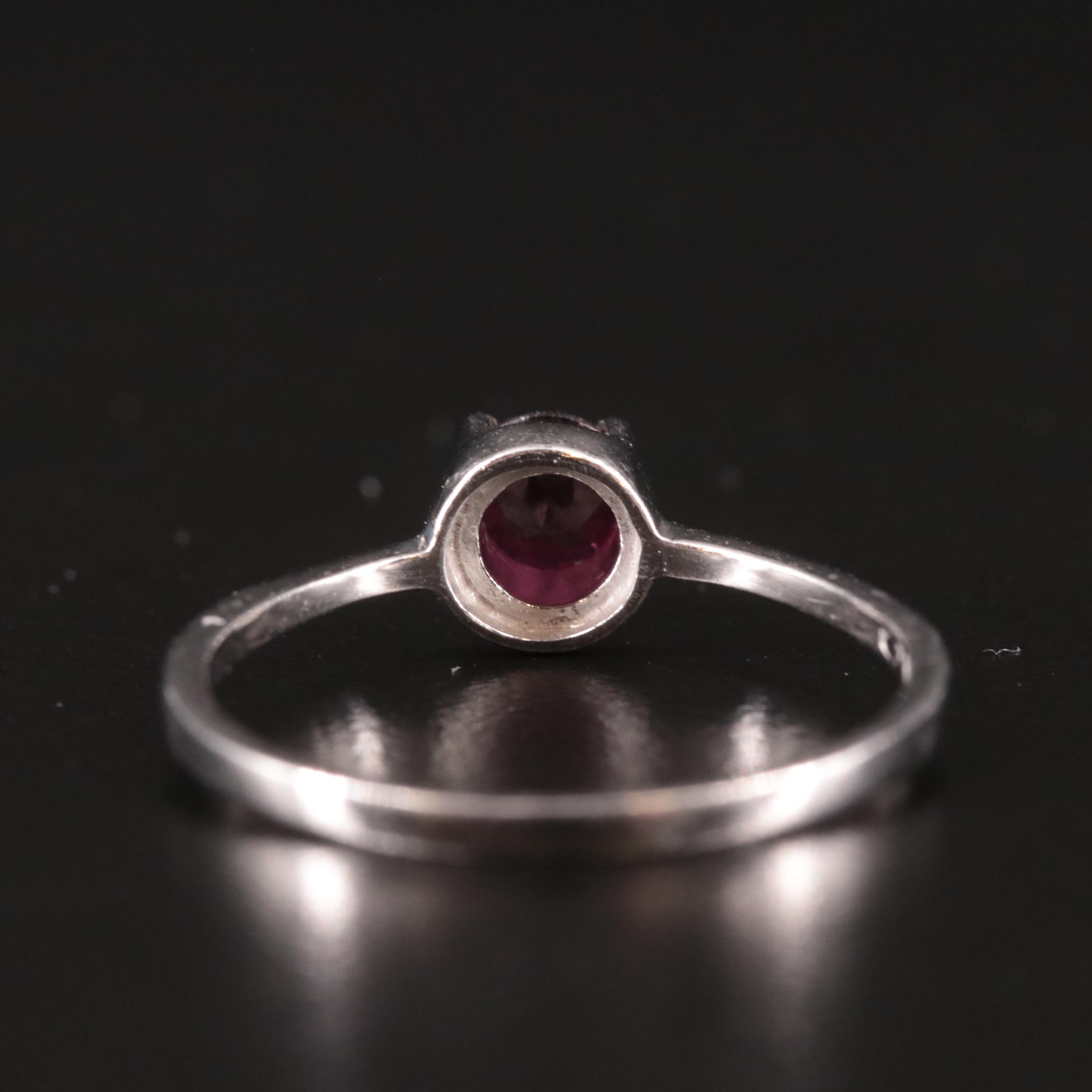 Sterling Garnet Ring