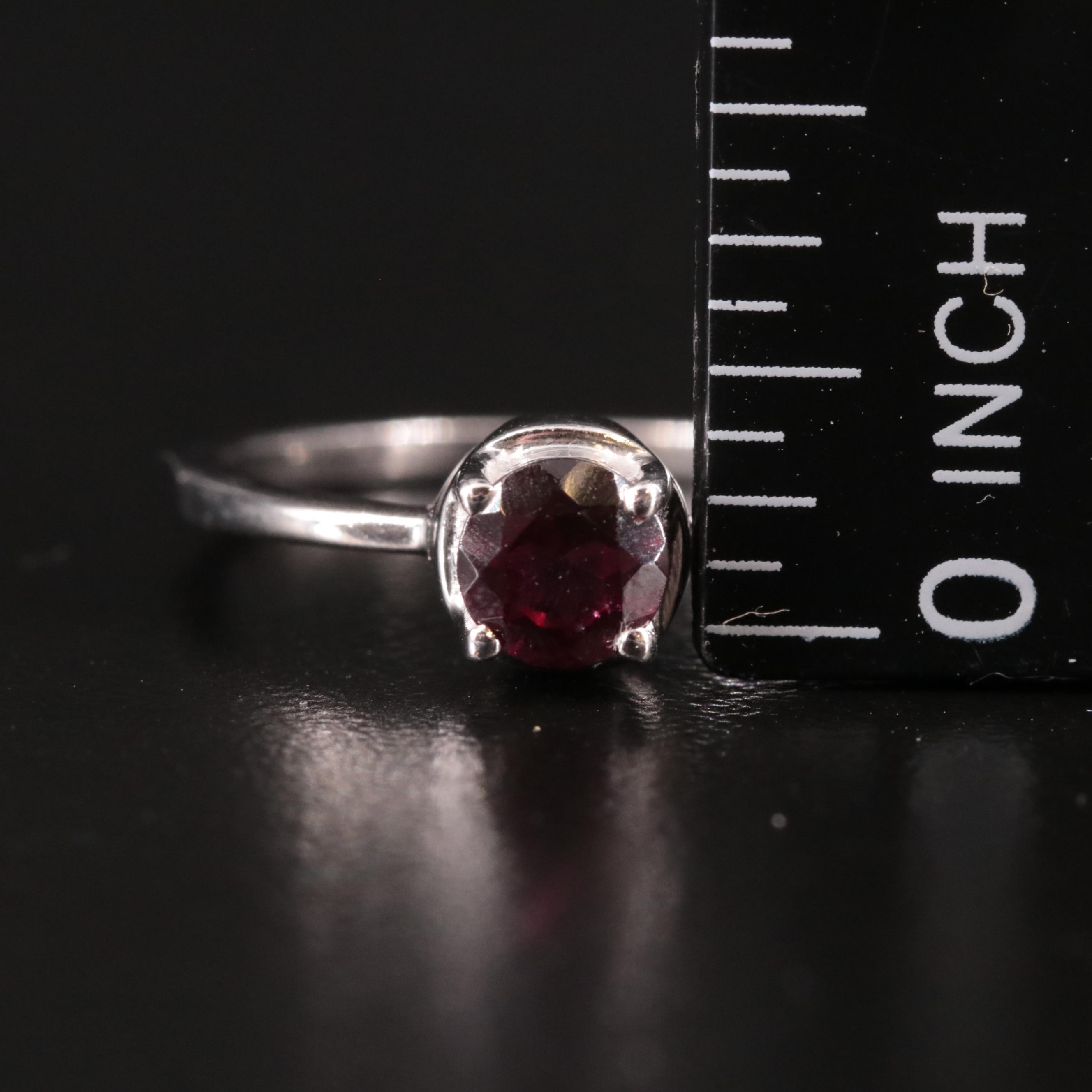 Sterling Garnet Ring