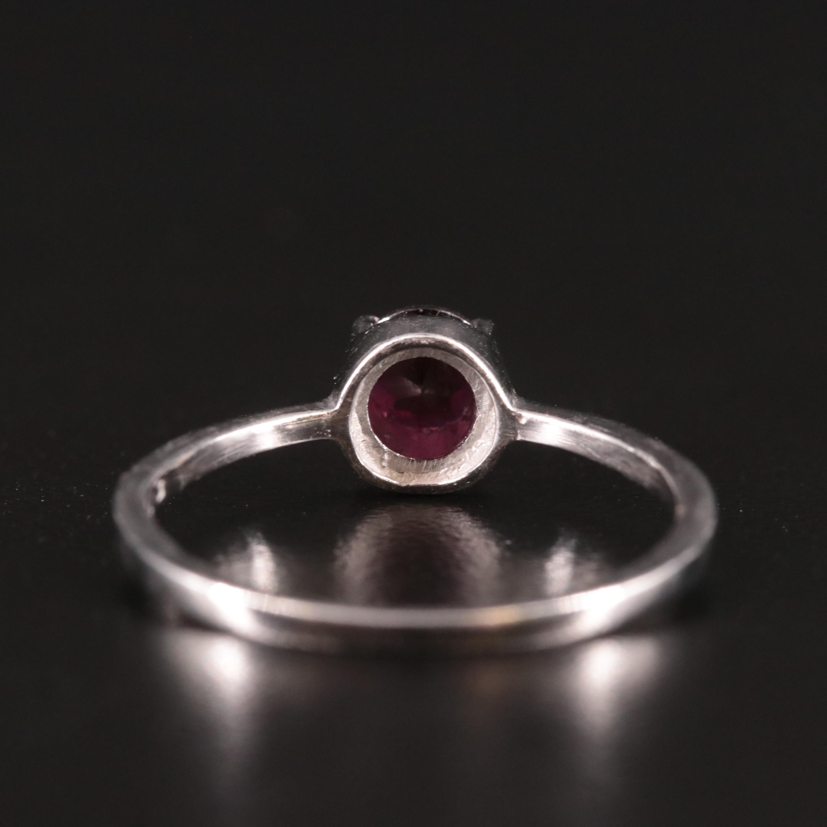 Sterling Garnet Ring