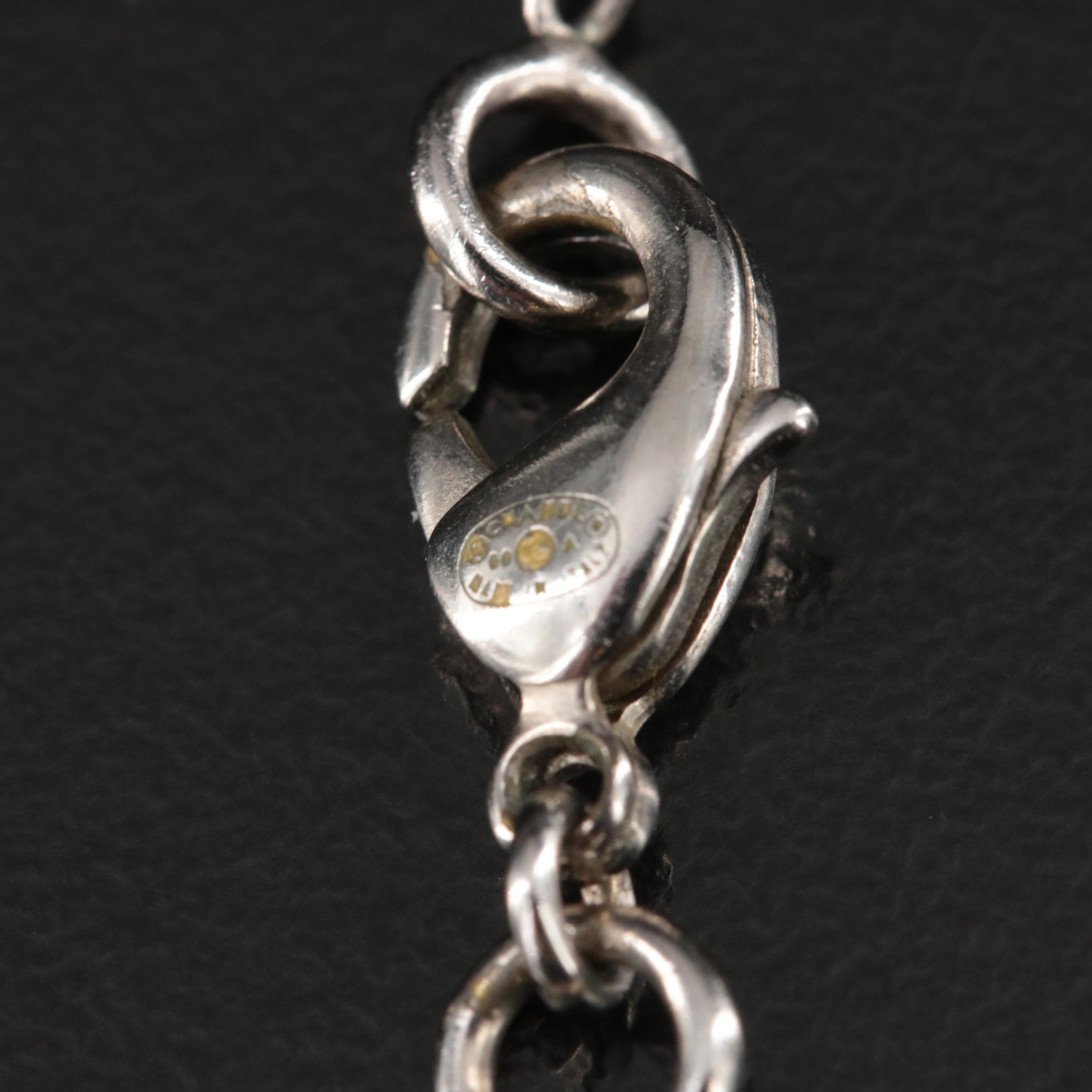 Chanel Strass Crystal Logo Necklace