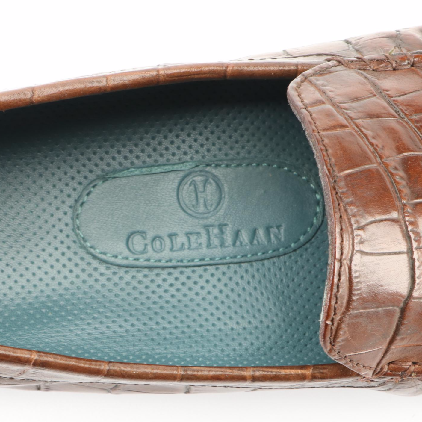 Men's Cole Haan Loafers in Leather and Croc-Embossed Leather