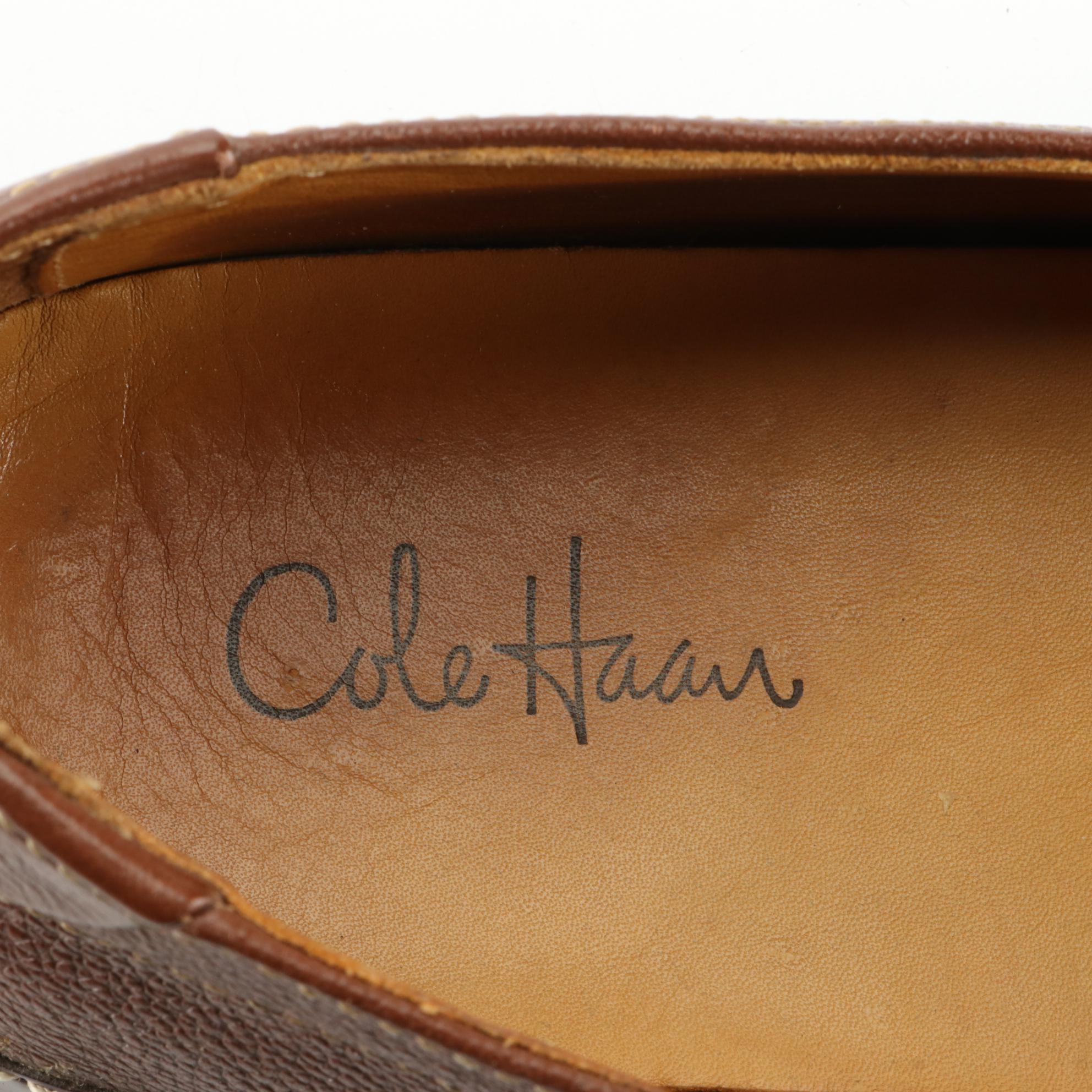 Men's Cole Haan Loafers in Leather and Croc-Embossed Leather