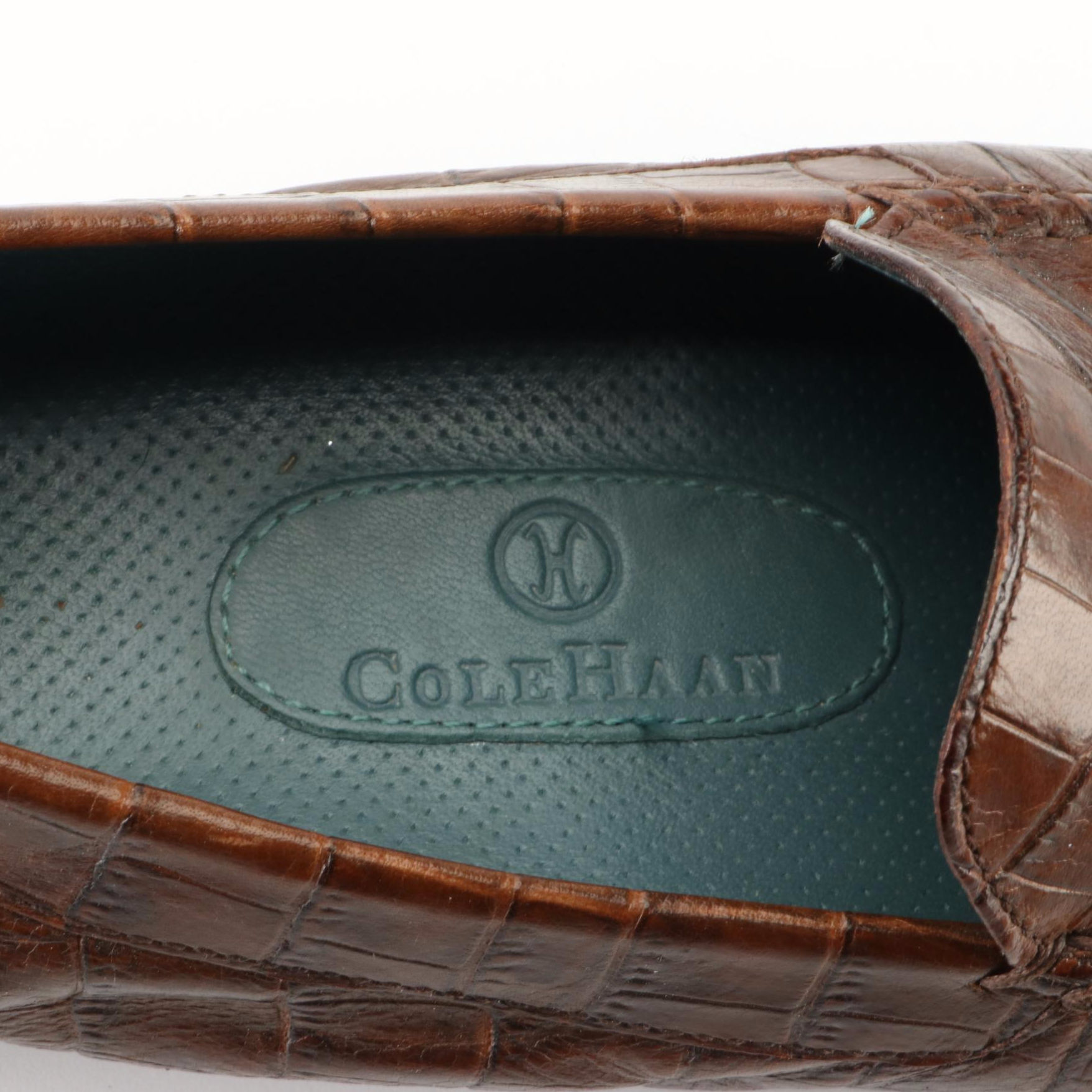 Men's Cole Haan Loafers in Leather and Croc-Embossed Leather