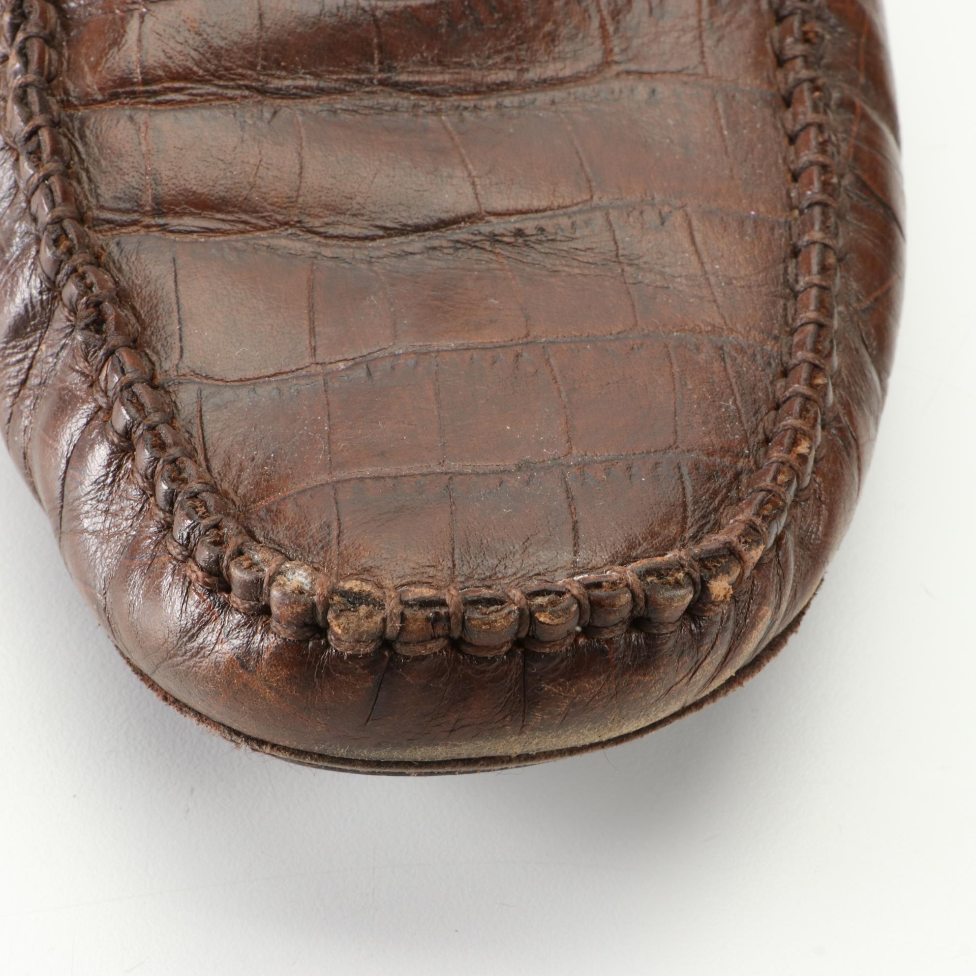 Men's Cole Haan Loafers in Leather and Croc-Embossed Leather