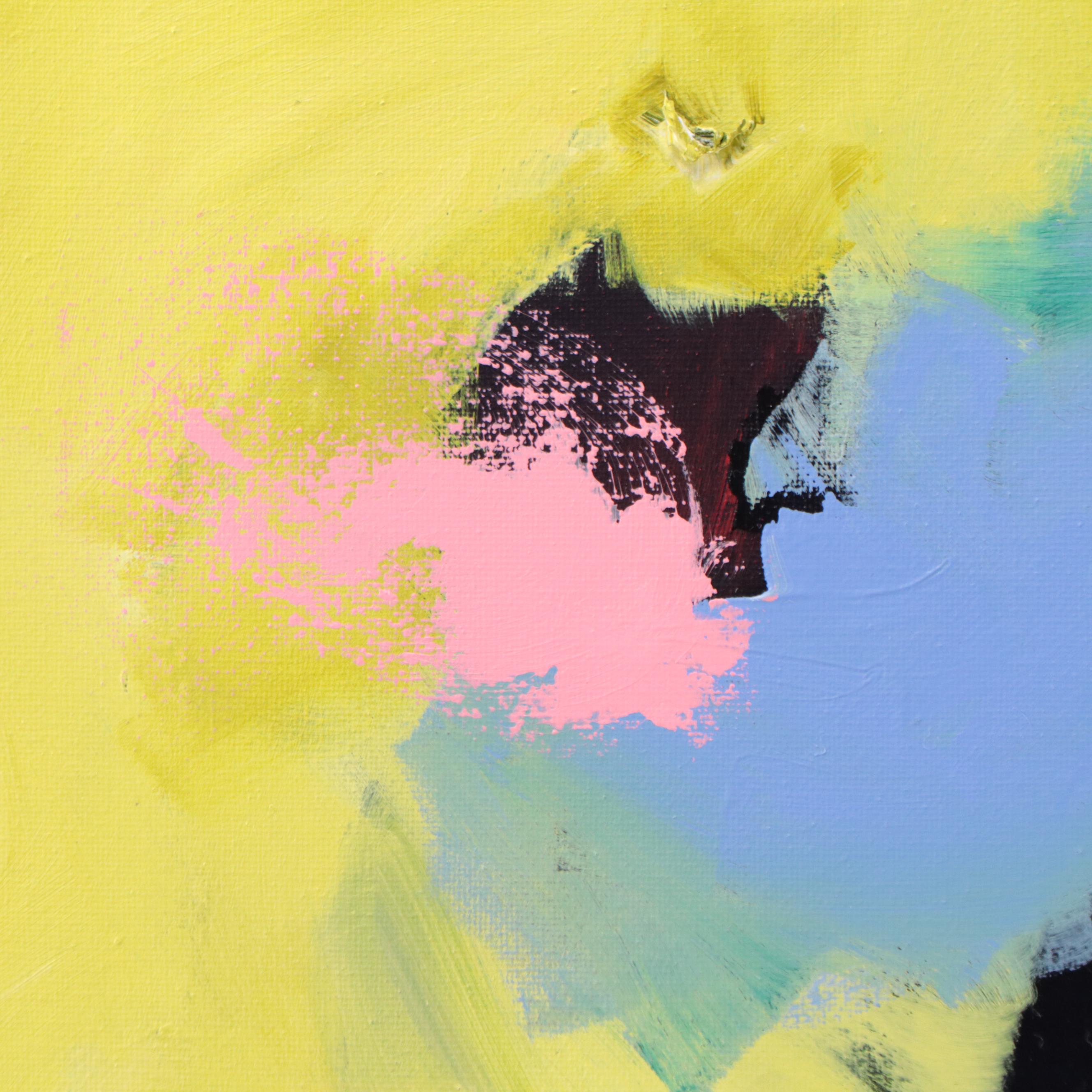 Milagros Pongo Abstract Mixed Media Painting "Spring Dream," 21st Century