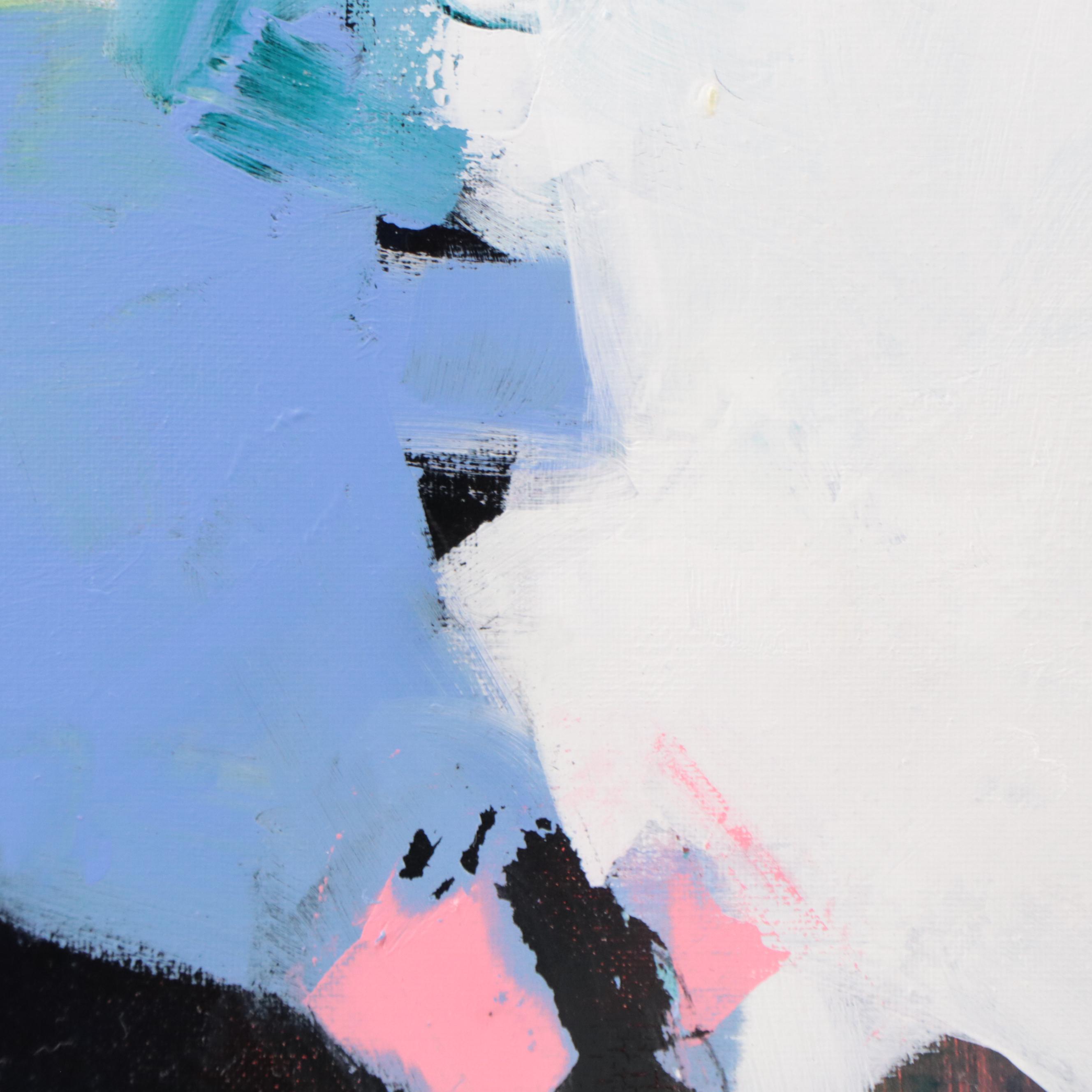 Milagros Pongo Abstract Mixed Media Painting "Spring Dream," 21st Century