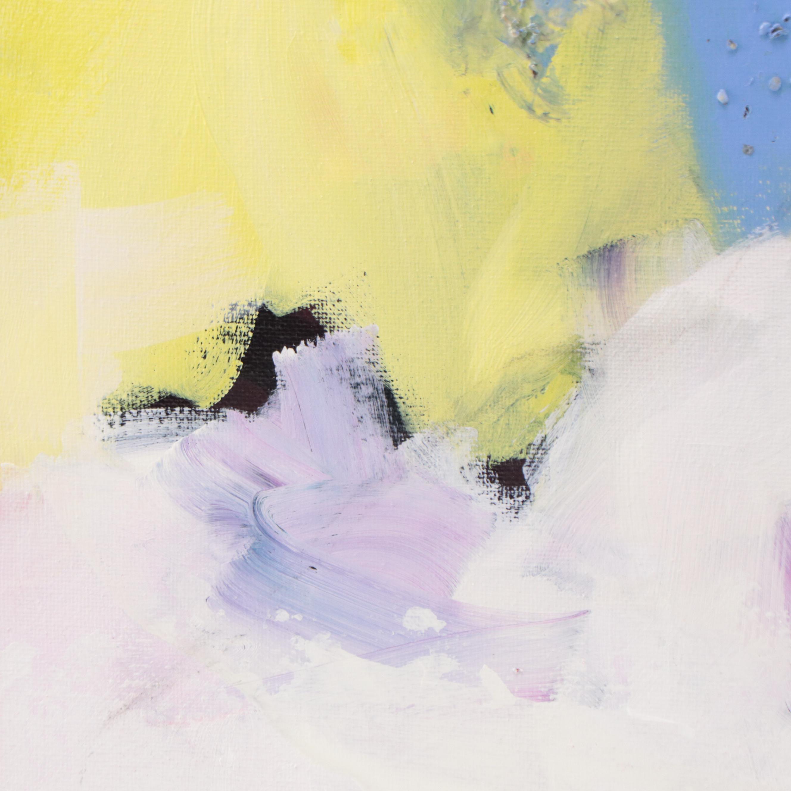 Milagros Pongo Abstract Mixed Media Painting "Spring Dream," 21st Century