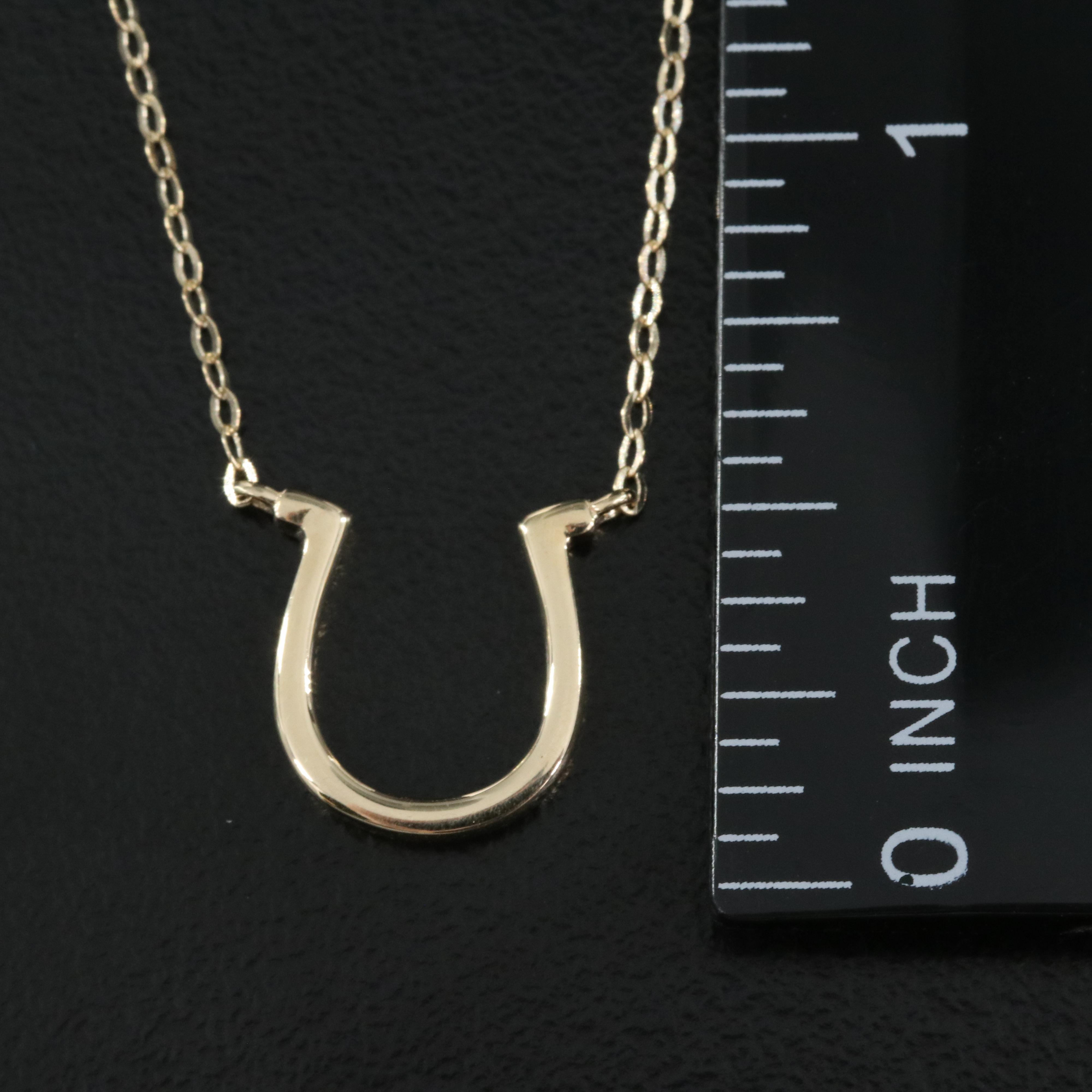 14K Lucky Horseshoe Necklace