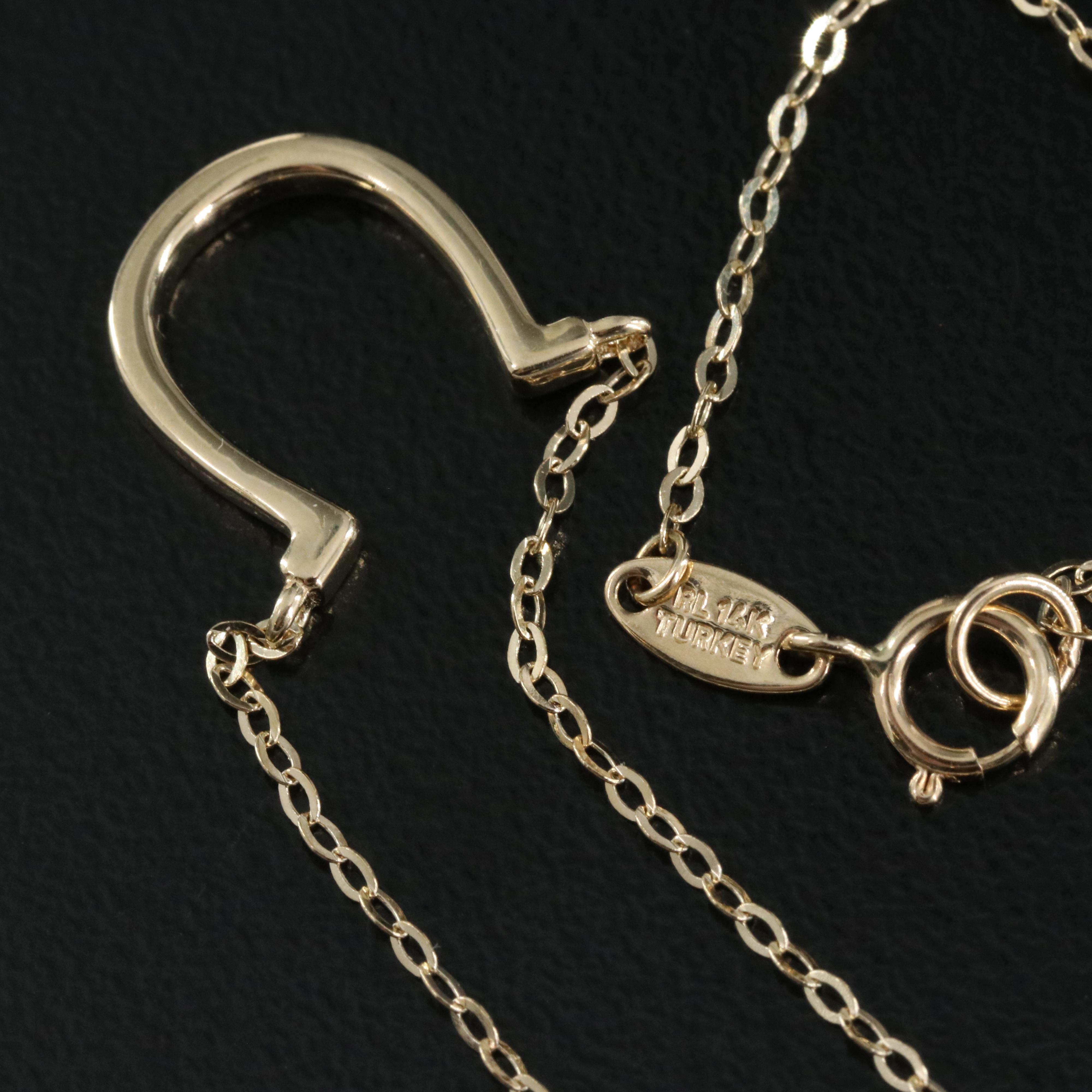 14K Lucky Horseshoe Necklace