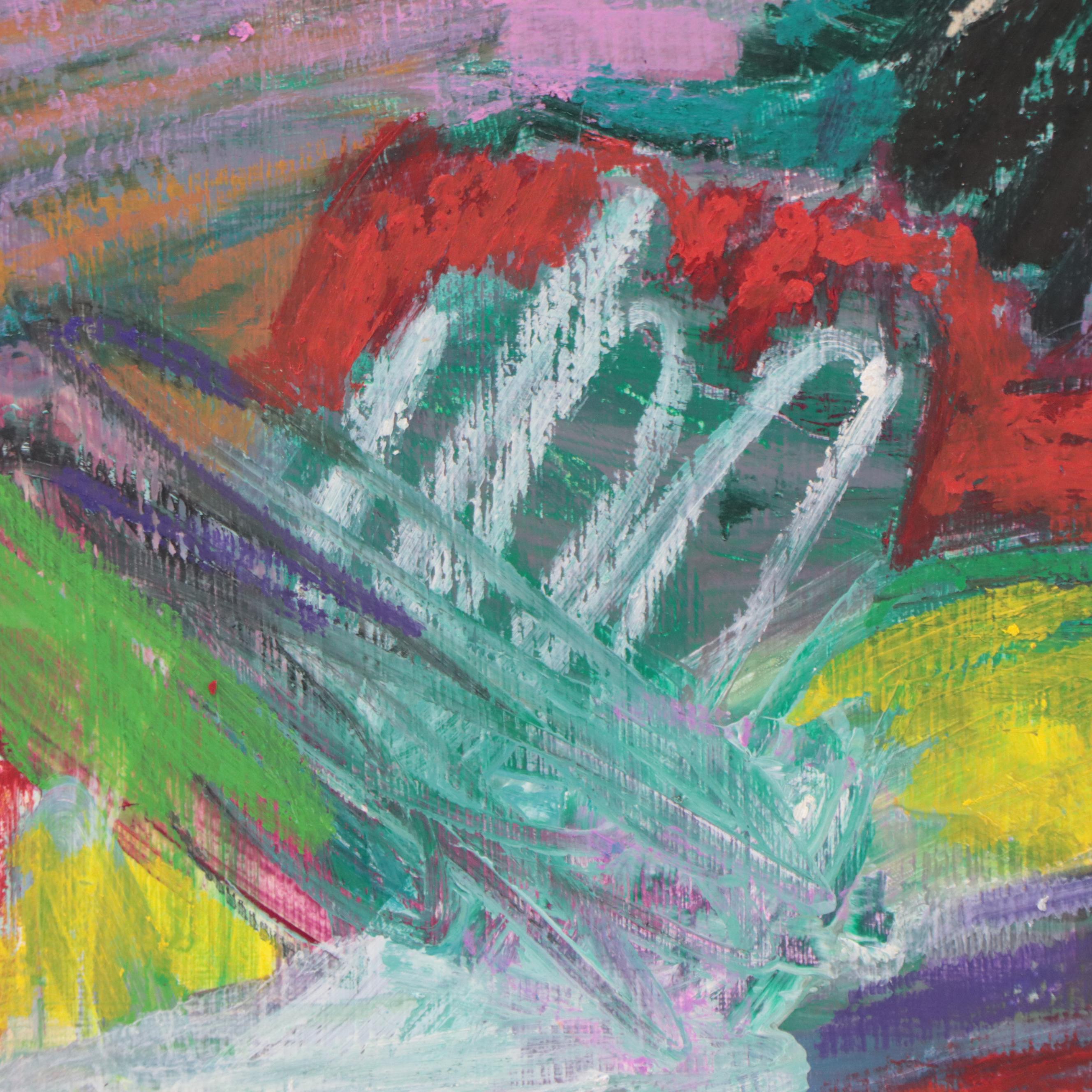 Rhee Lightner Abstract Acrylic Painting, 2022