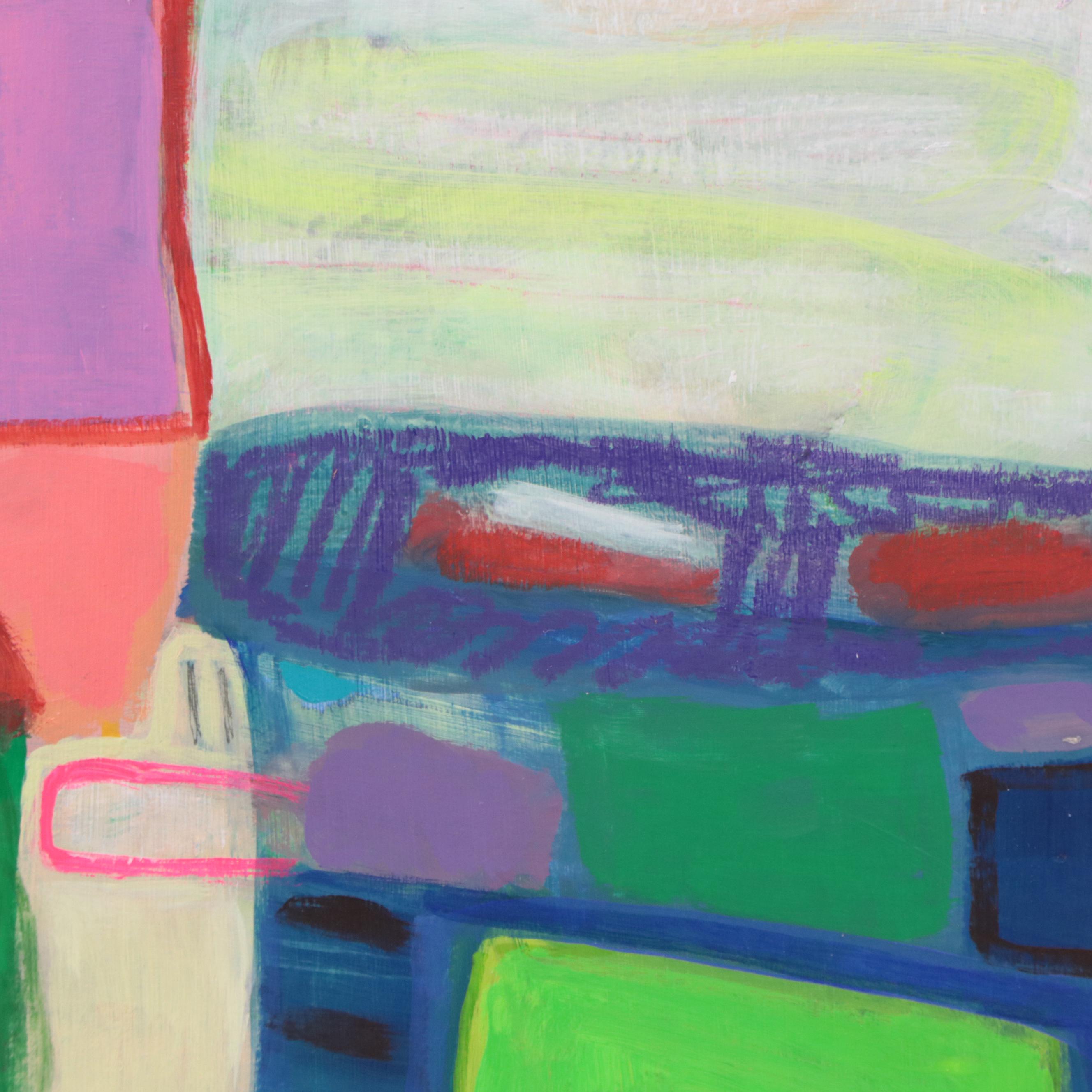 Rhee Lightner Acrylic Painting "Traveling Home," 2022