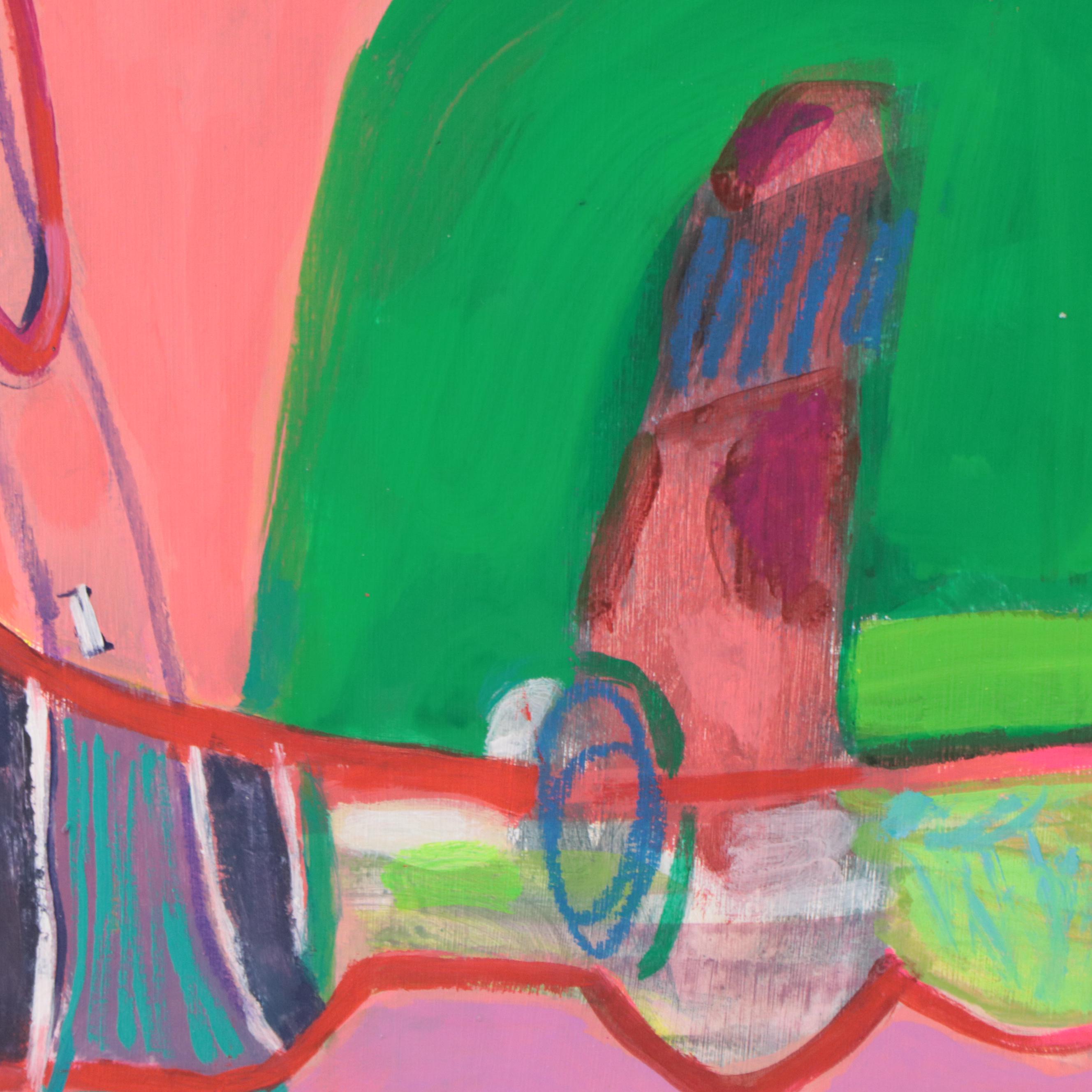 Rhee Lightner Acrylic Painting "Traveling Home," 2022