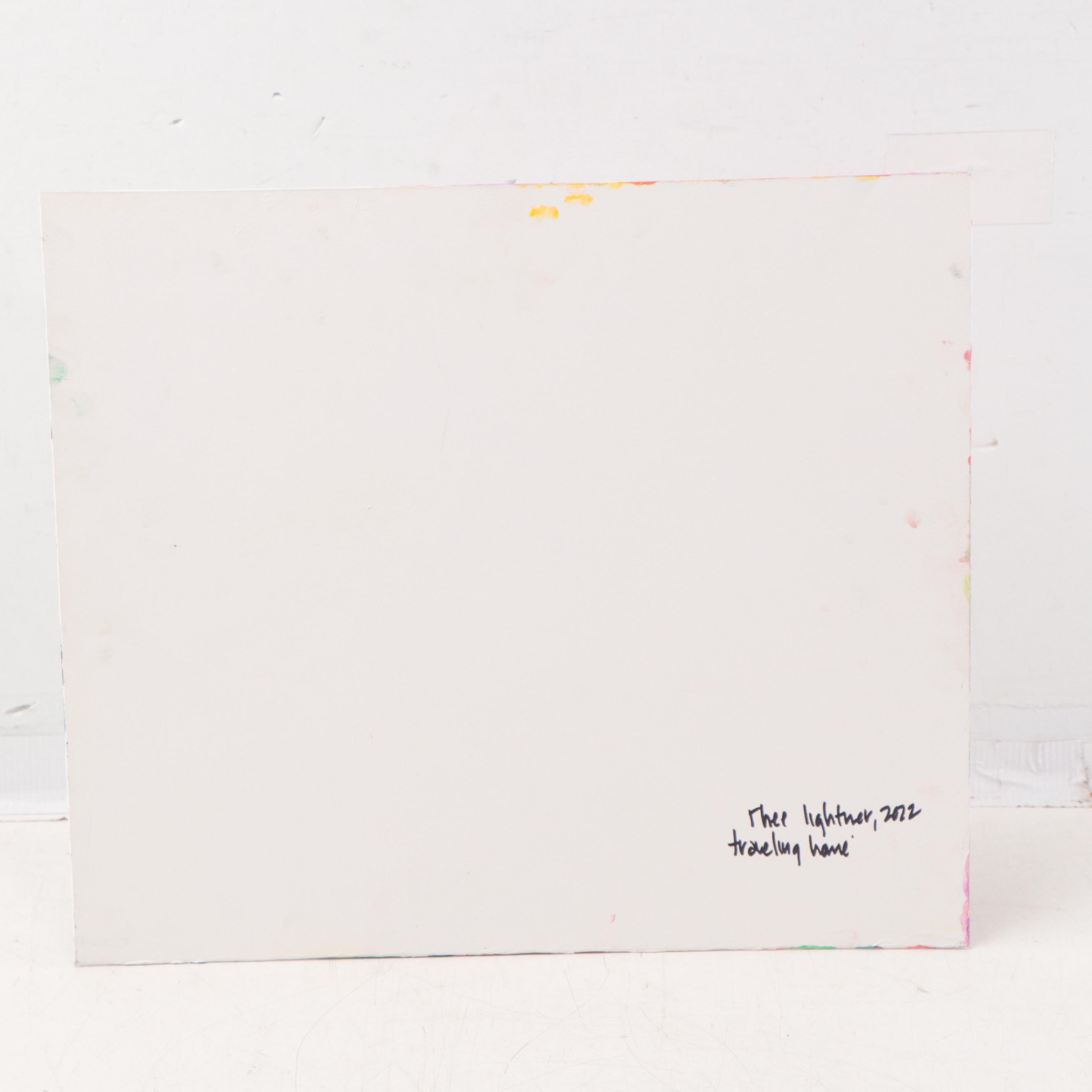 Rhee Lightner Acrylic Painting "Traveling Home," 2022