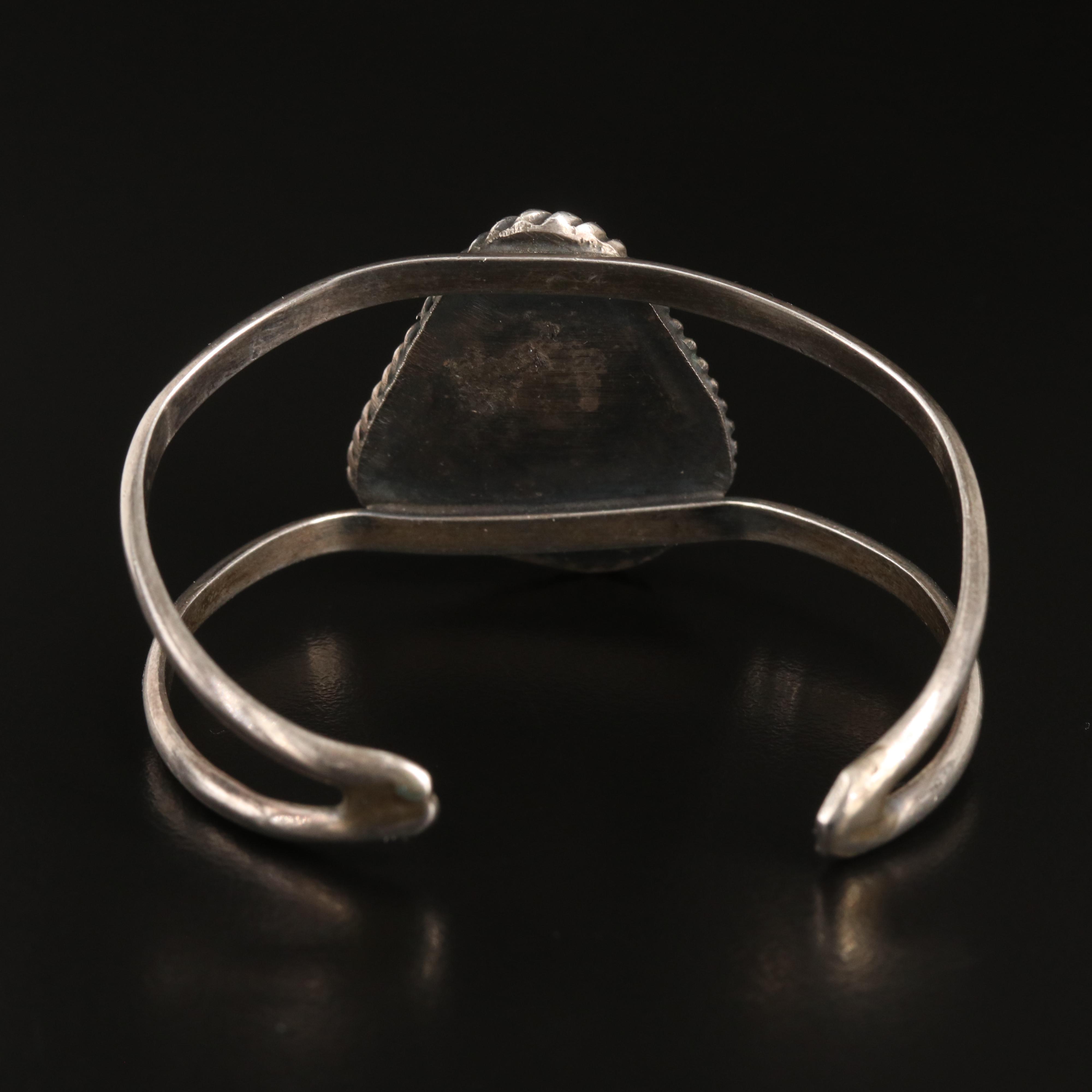 Southwestern Sterling Turquoise Cuff