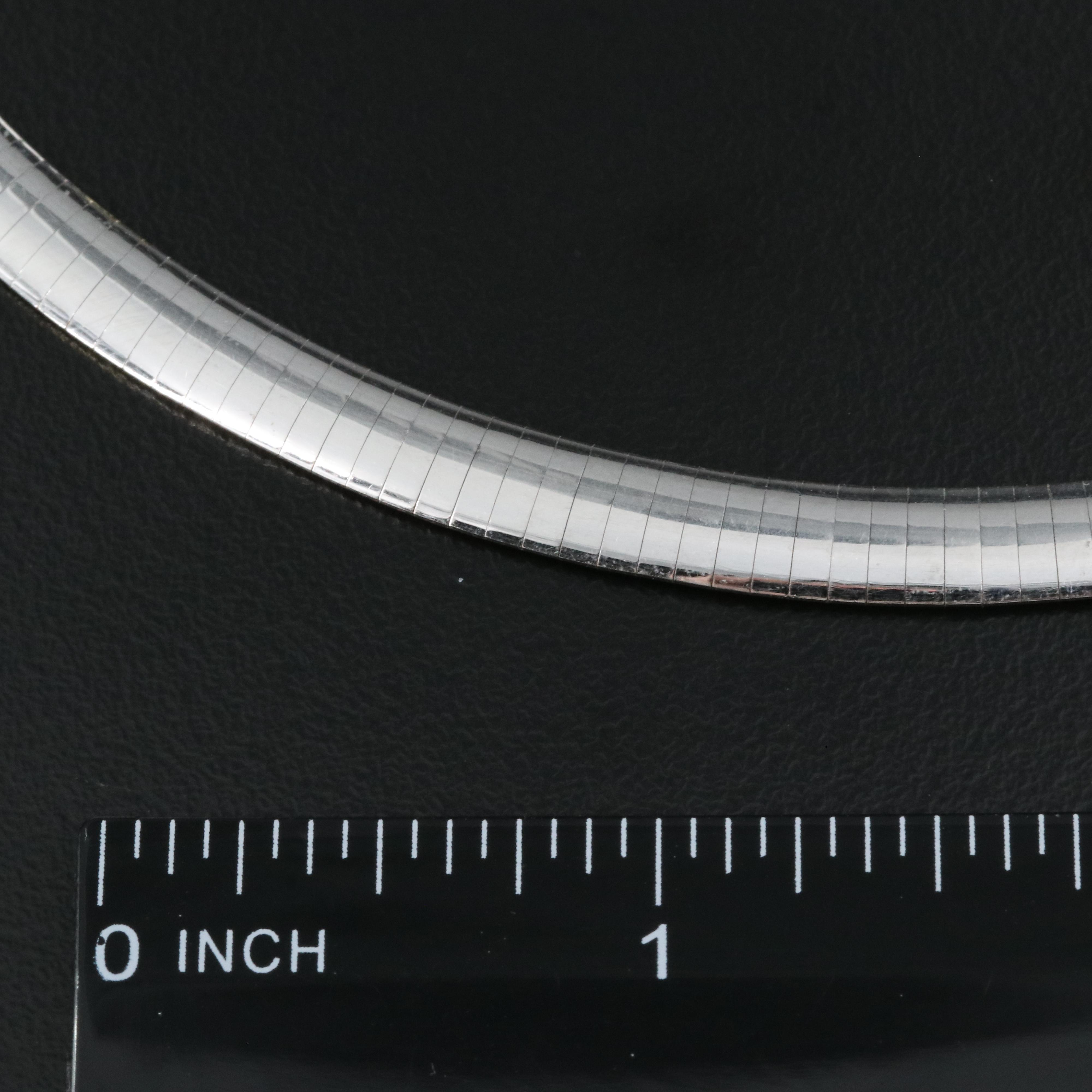 Italian 14K Two-Tone Reversible Omega Necklace