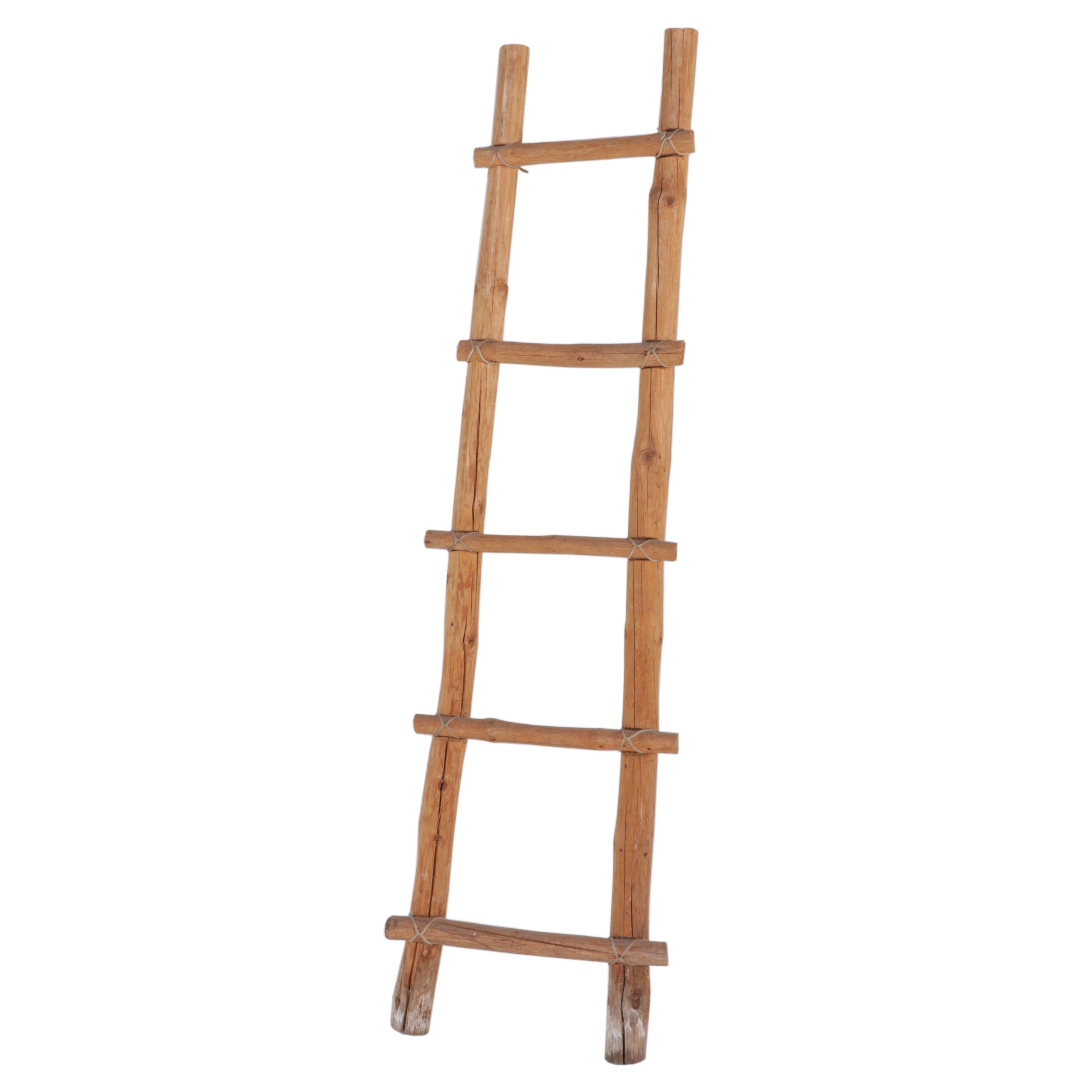 Handmade Primitive Pine Ladder