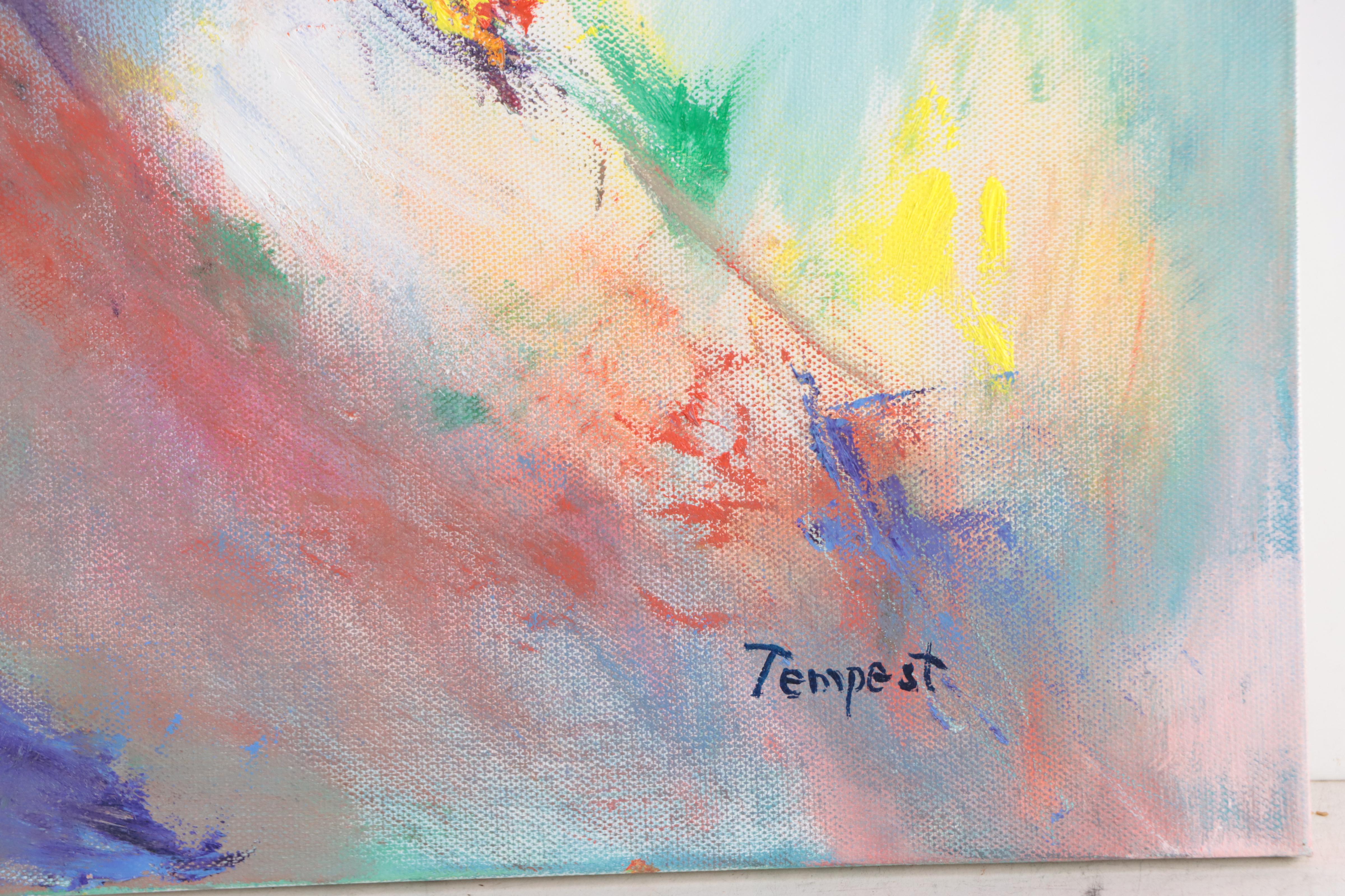 Husidio John Tempest Expressionist Oil Painting, 2023