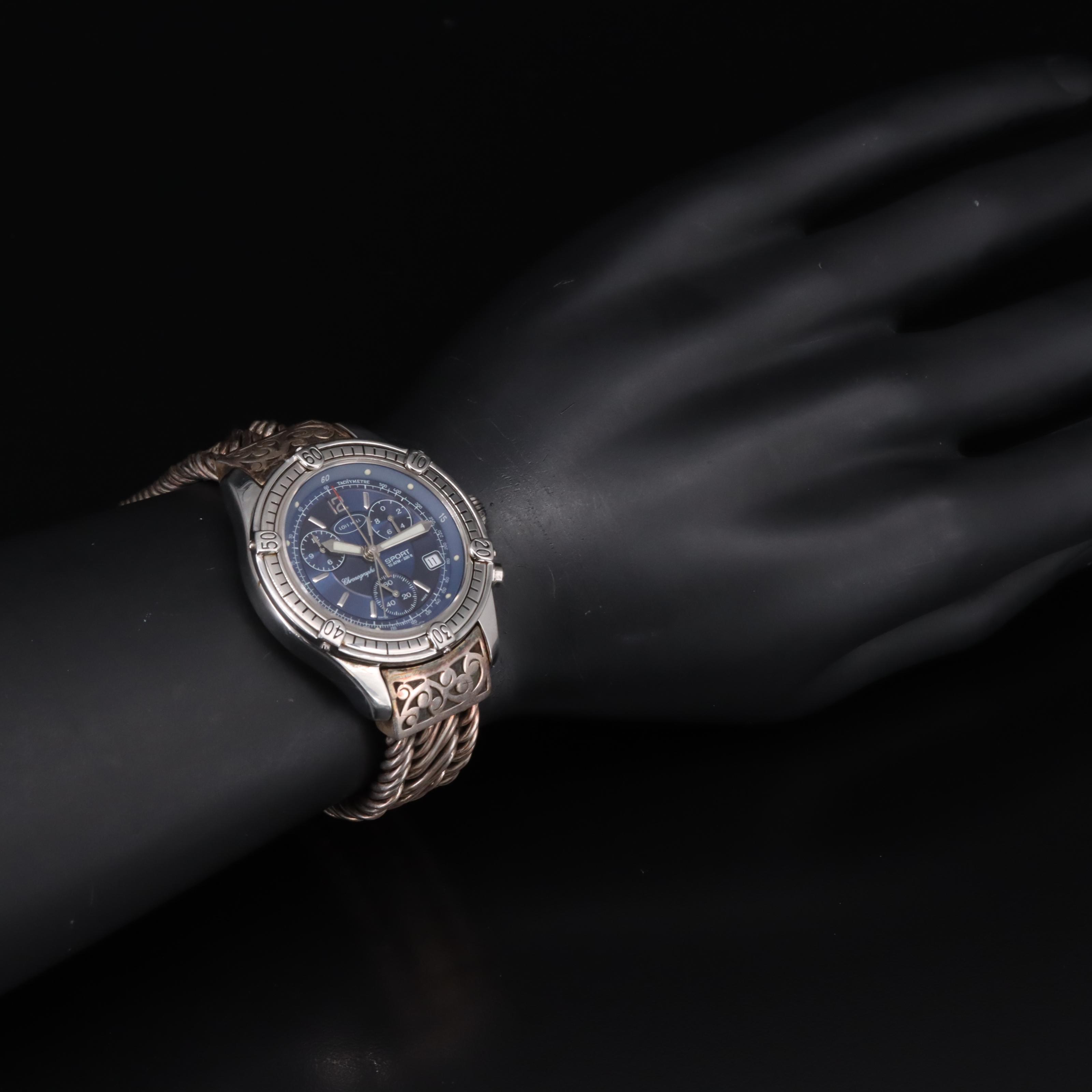 Lois Hill Watch with Sterling Silver Bracelet