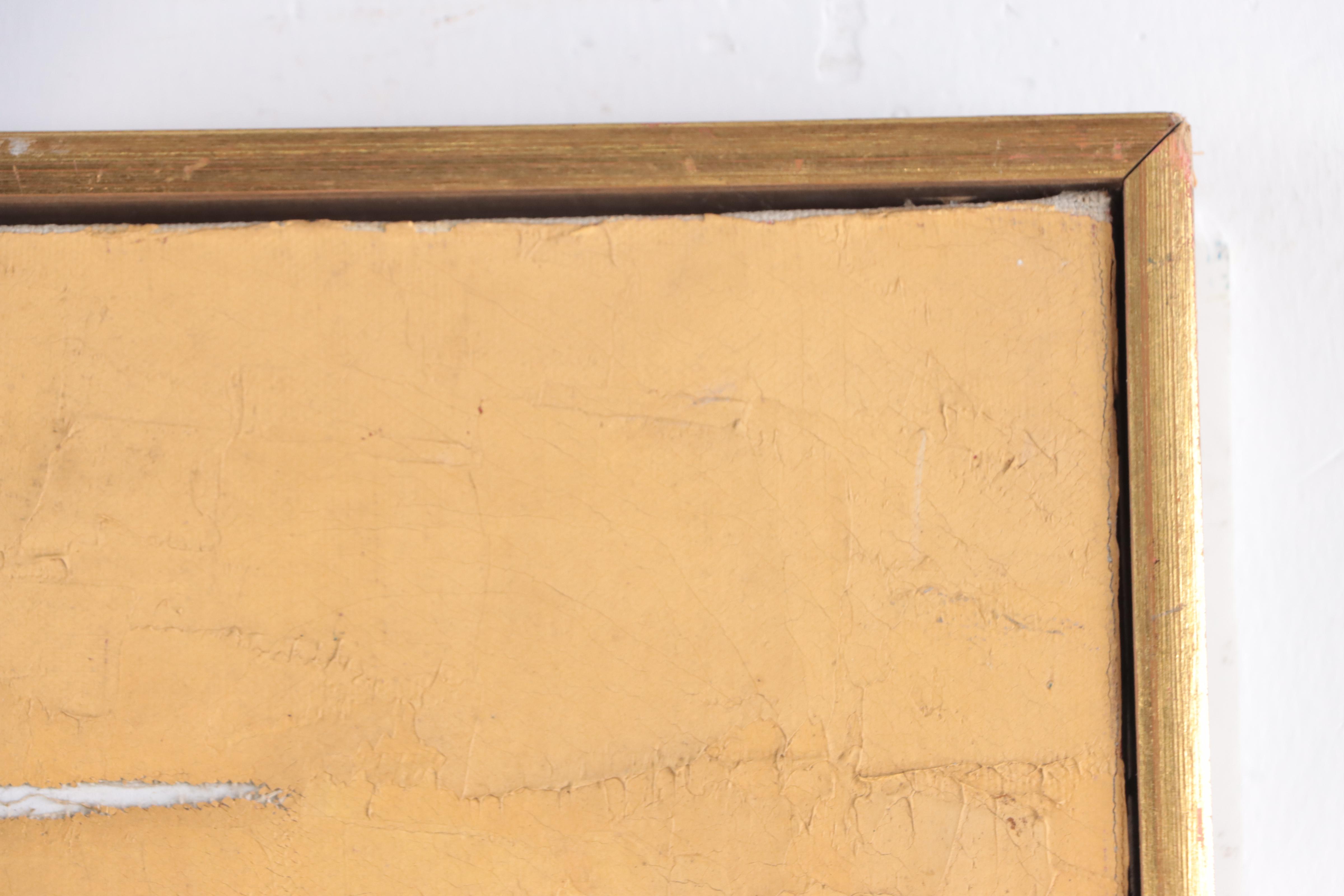 Philip Hicken Abstract Harbor Scene Oil Painting