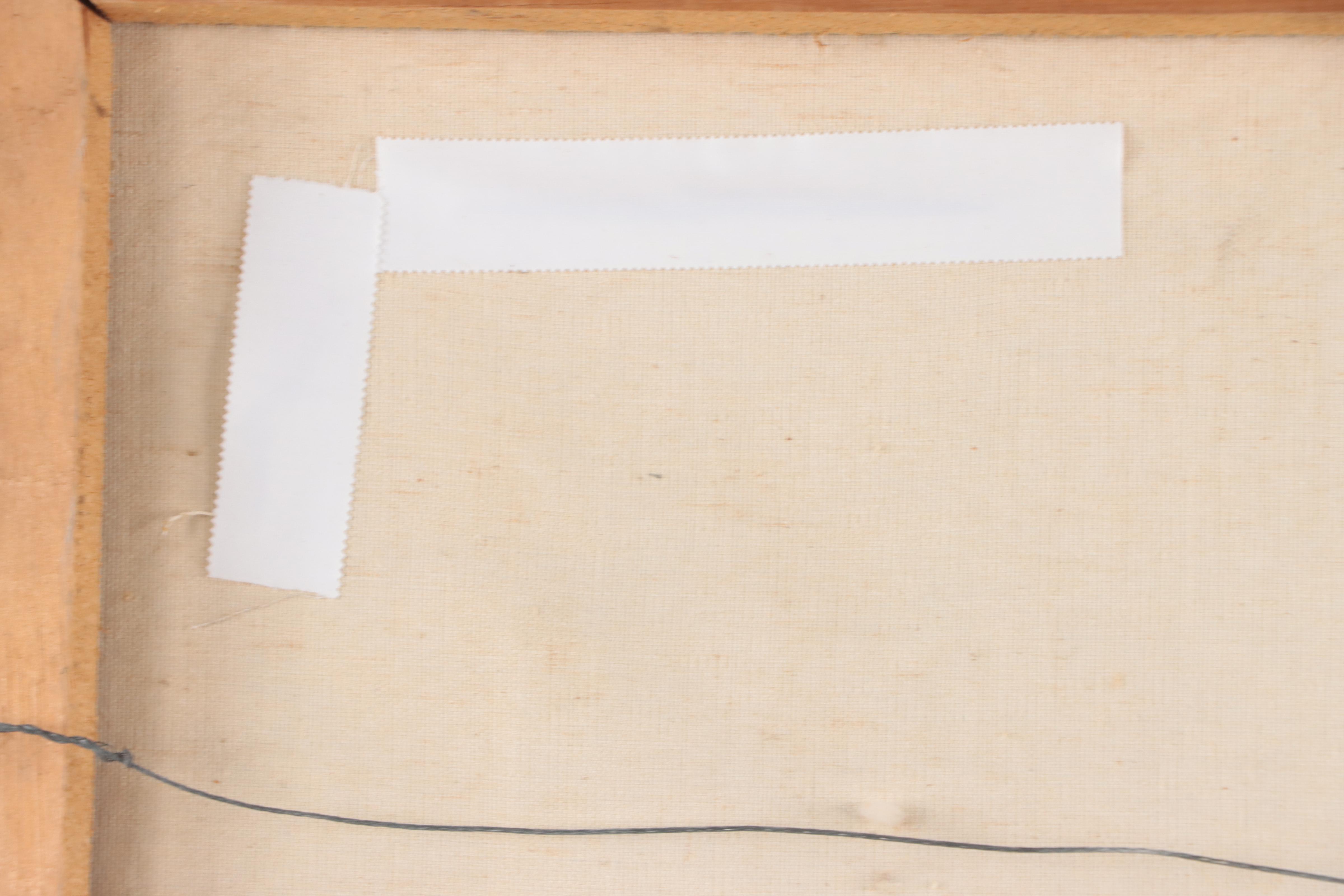 Philip Hicken Abstract Harbor Scene Oil Painting