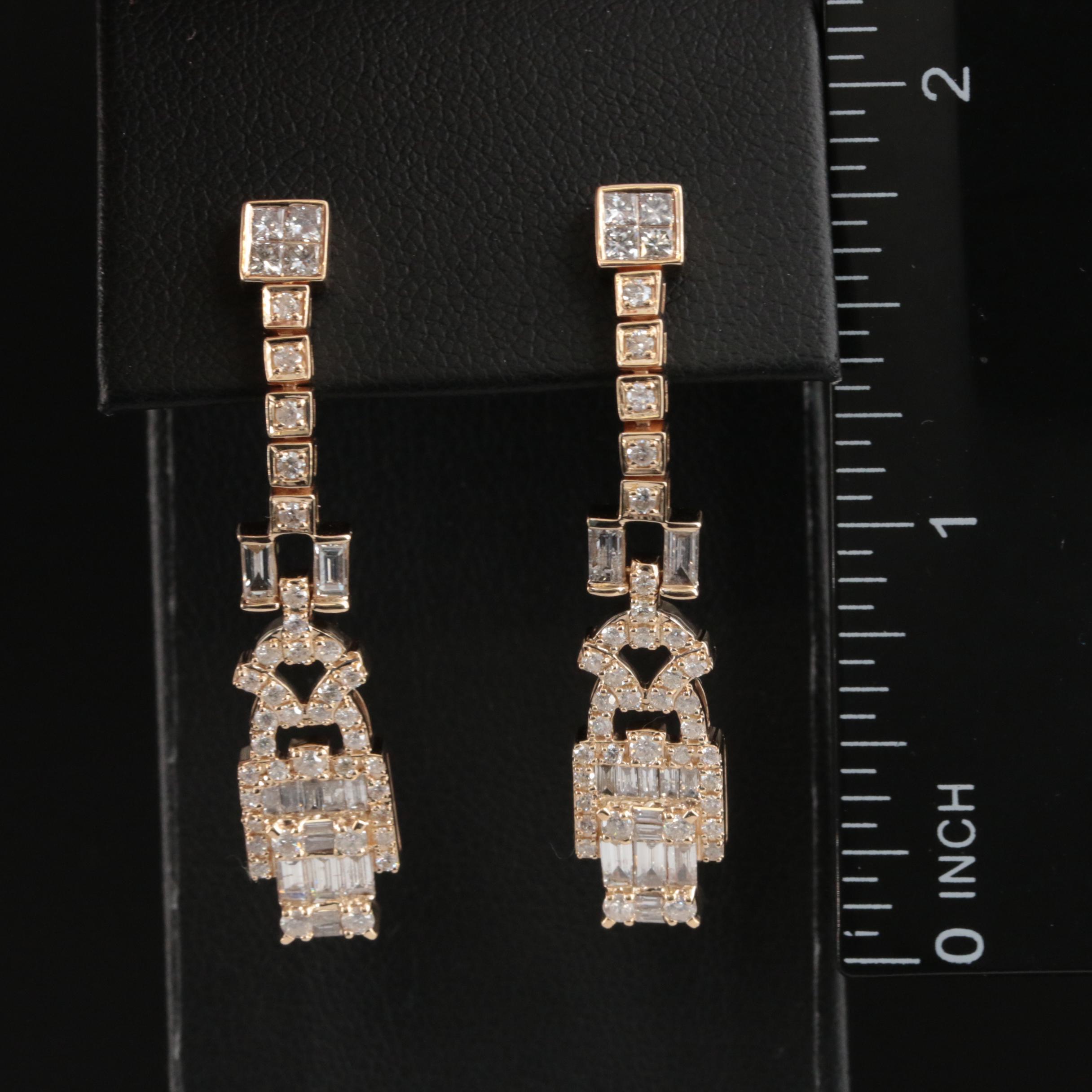 14K 2.46 CTW Diamond Earrings