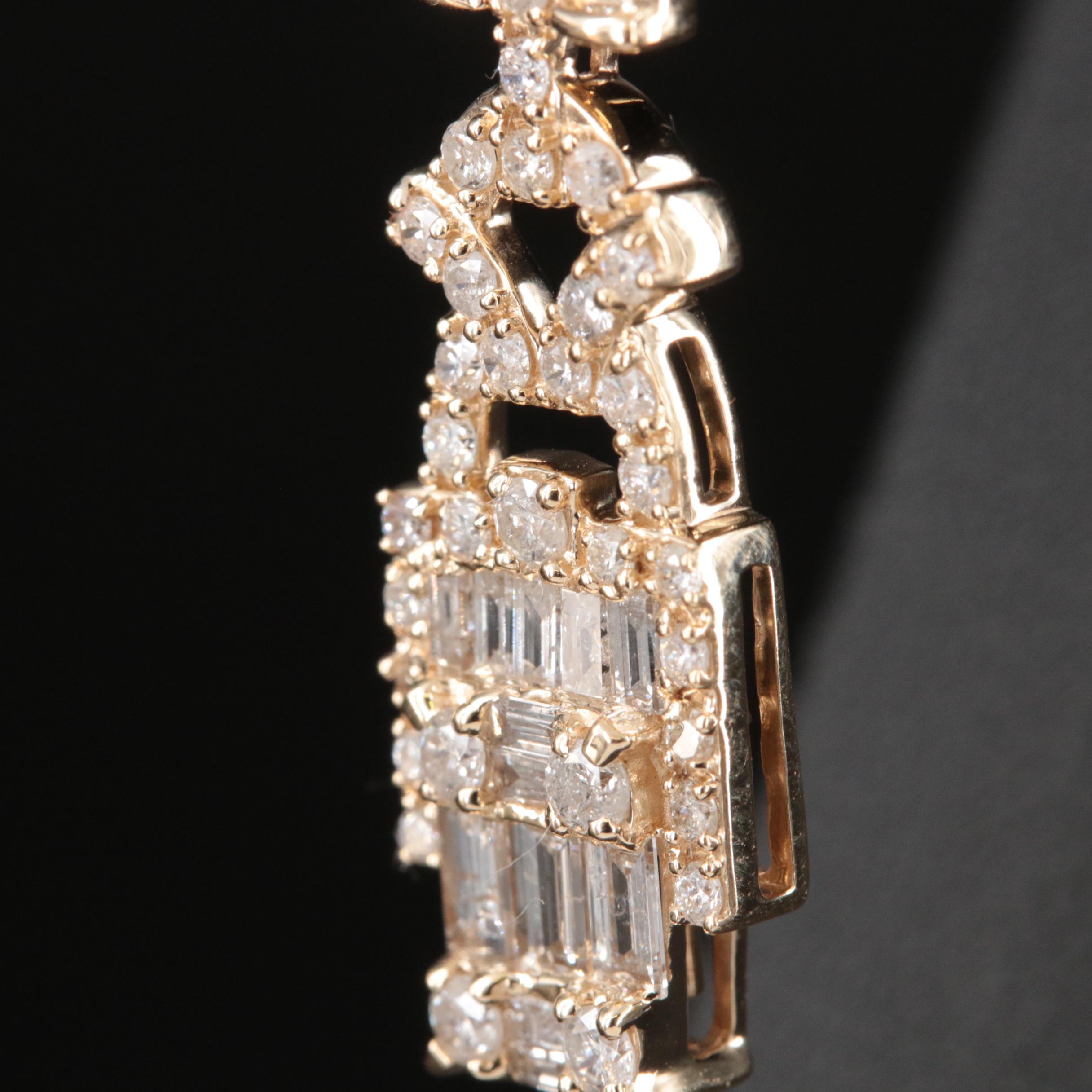 14K 2.46 CTW Diamond Earrings