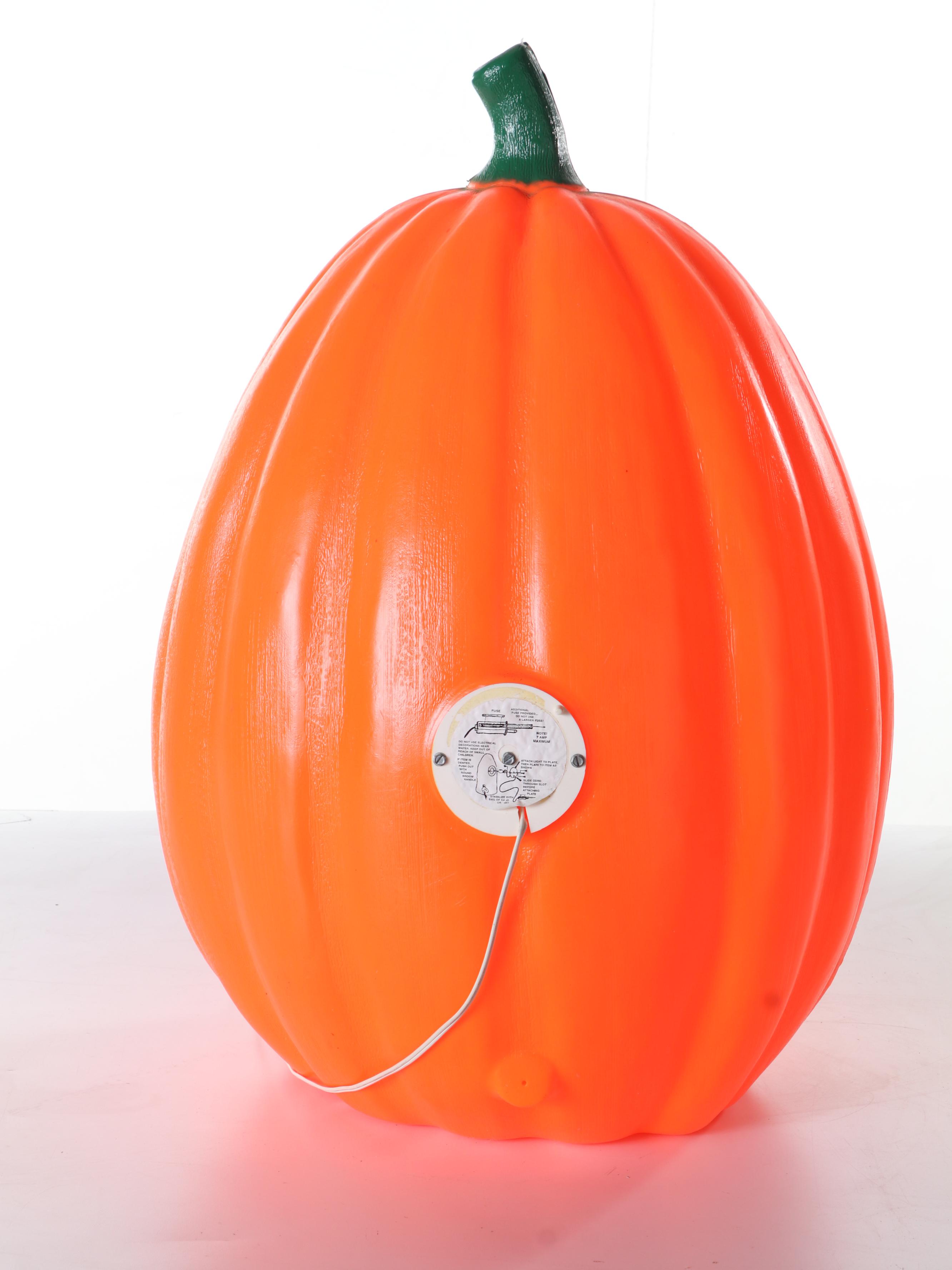 Illuminated Blow Mold Pumpkin