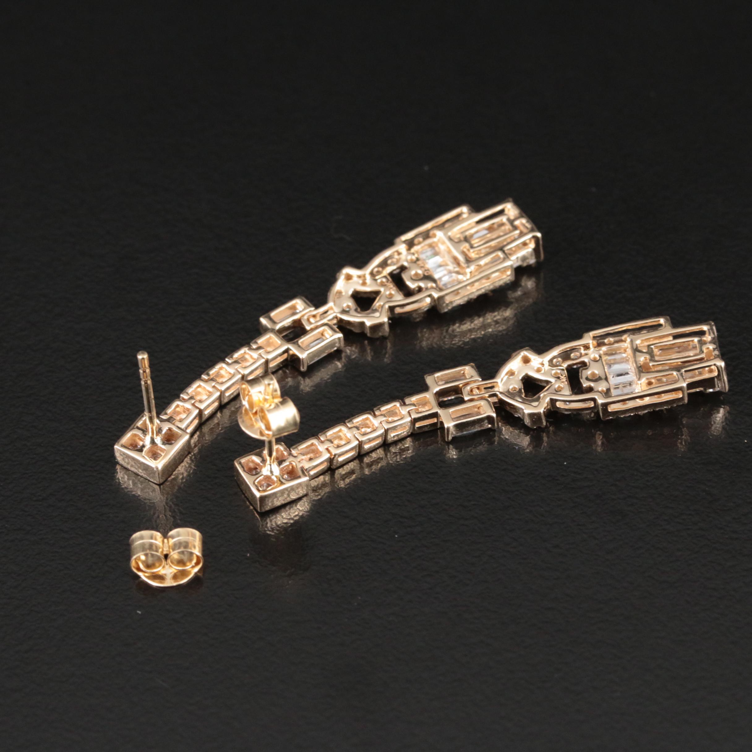 14K 2.46 CTW Diamond Earrings