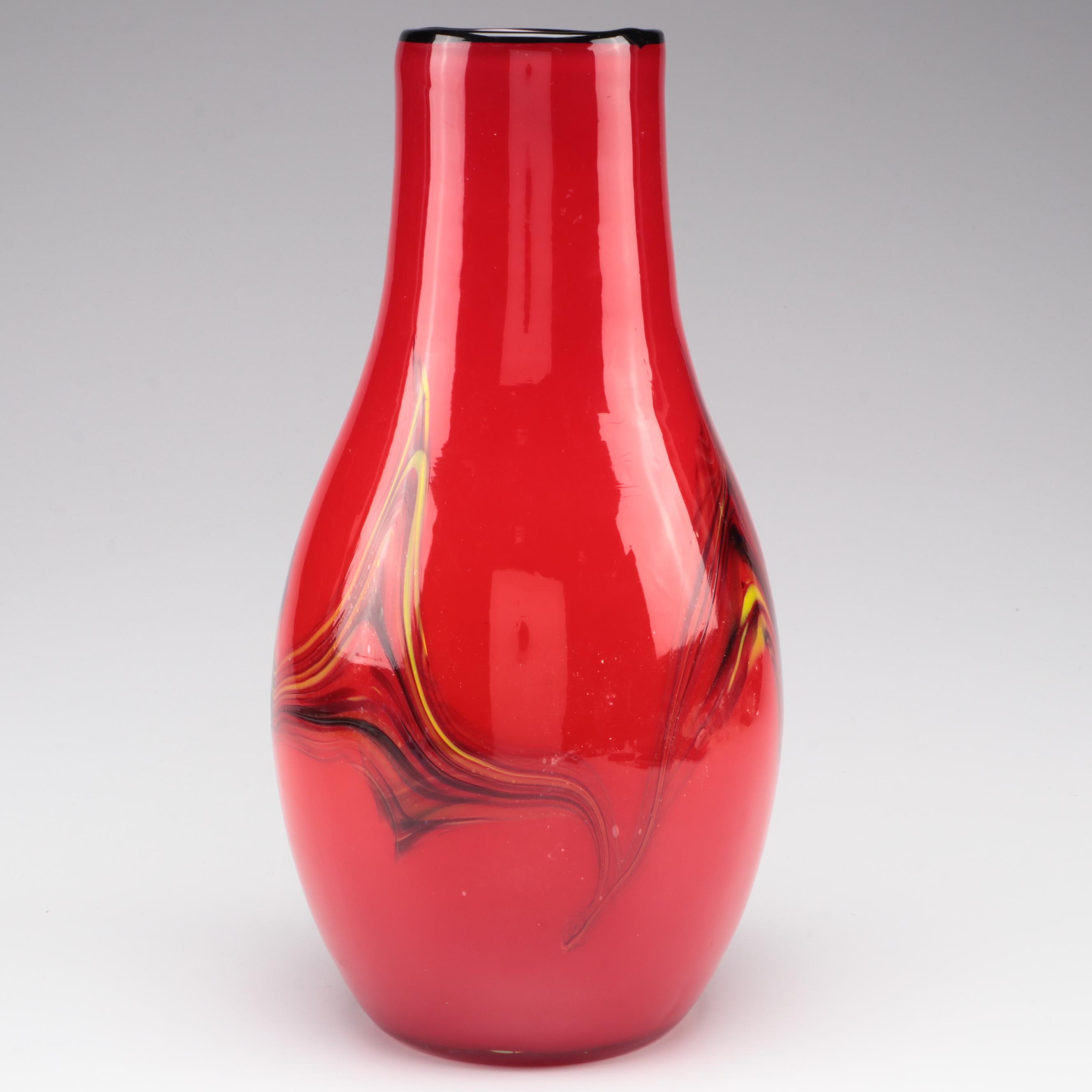 Blown Art Glass Vase