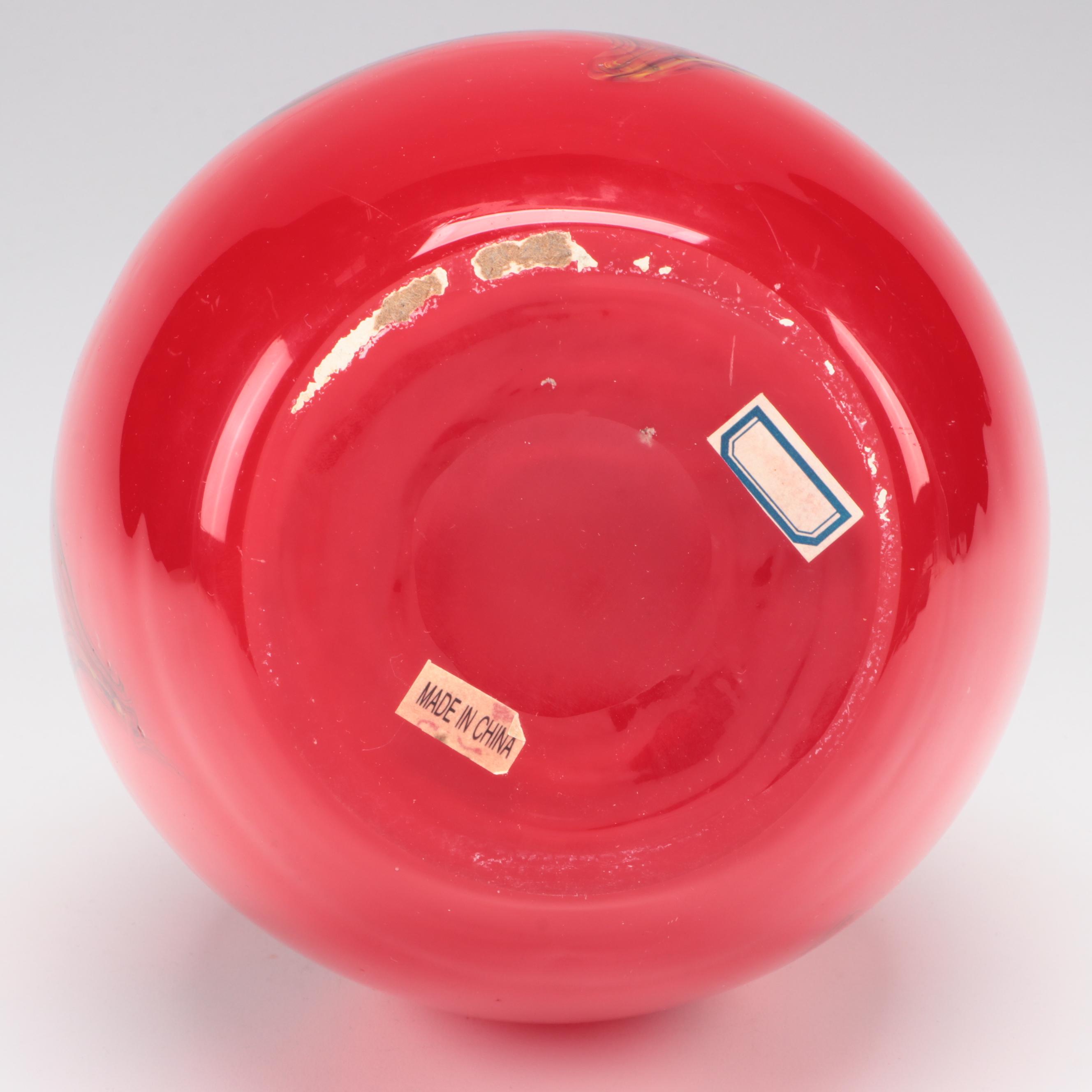 Blown Art Glass Vase