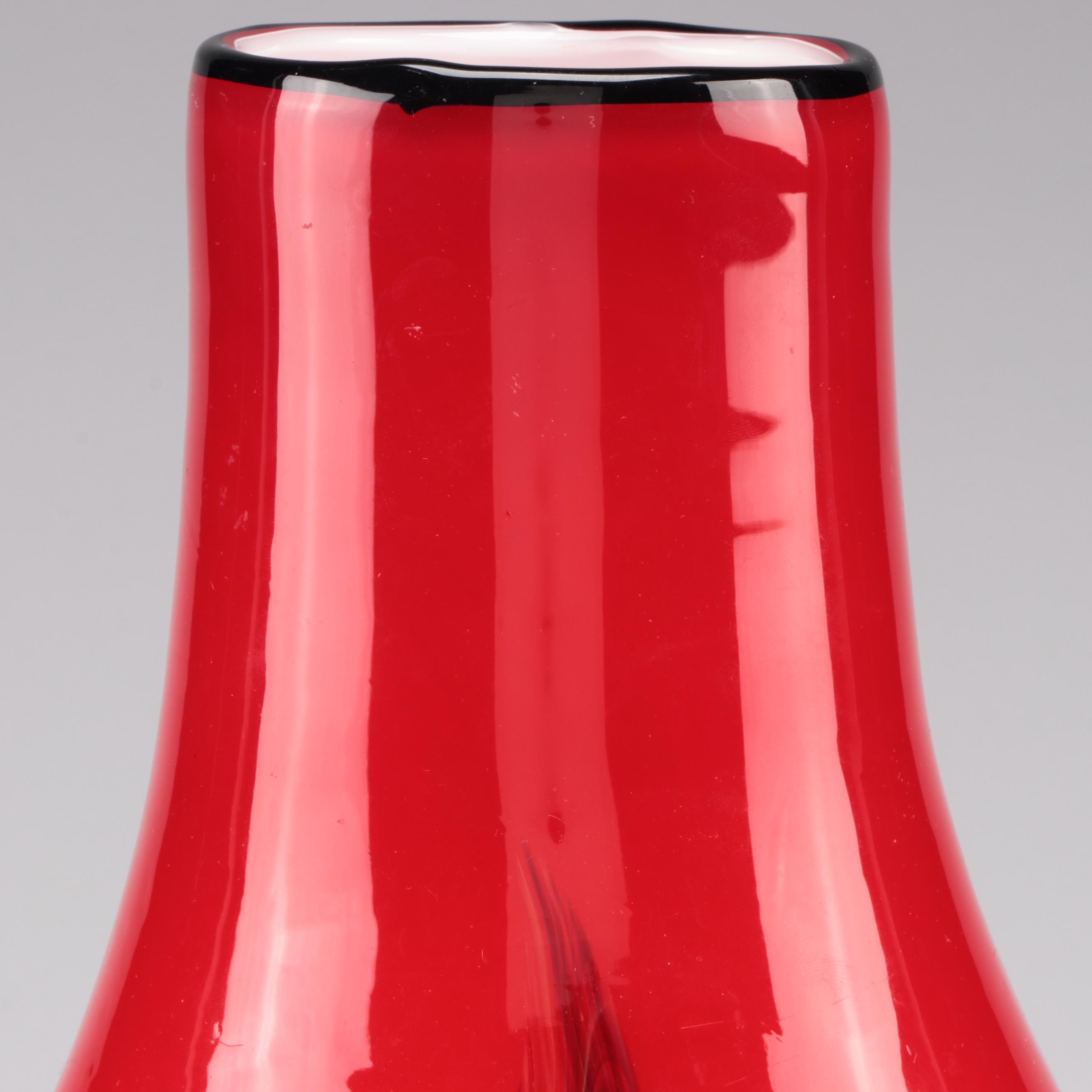 Blown Art Glass Vase