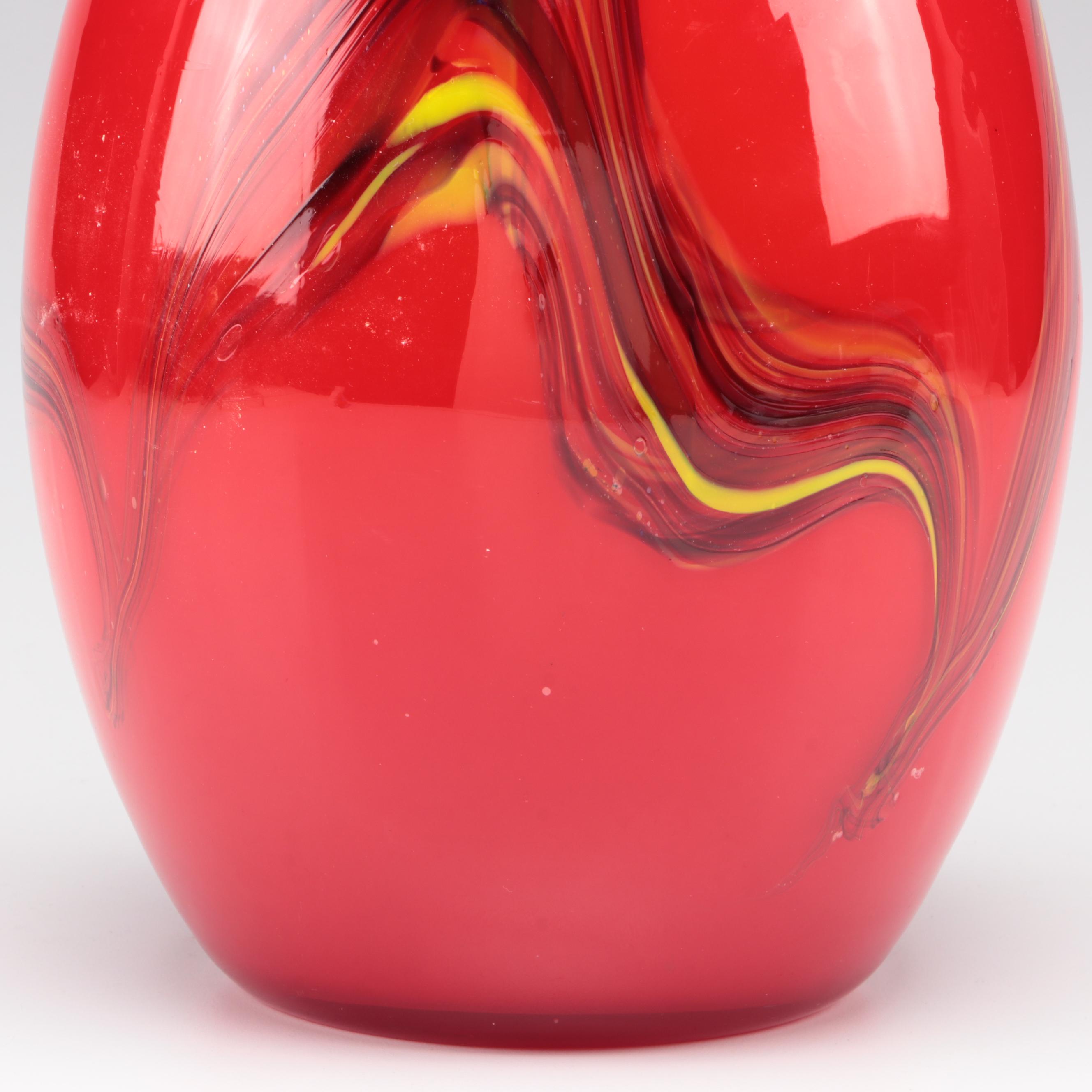 Blown Art Glass Vase