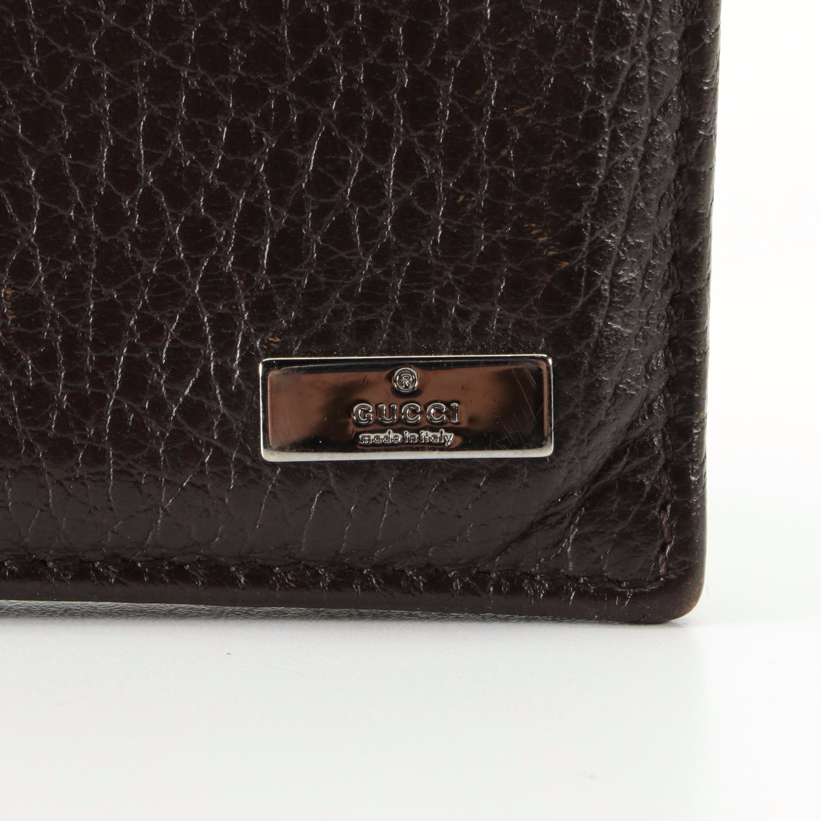 Gucci Bifold Wallet in Grained Leather
