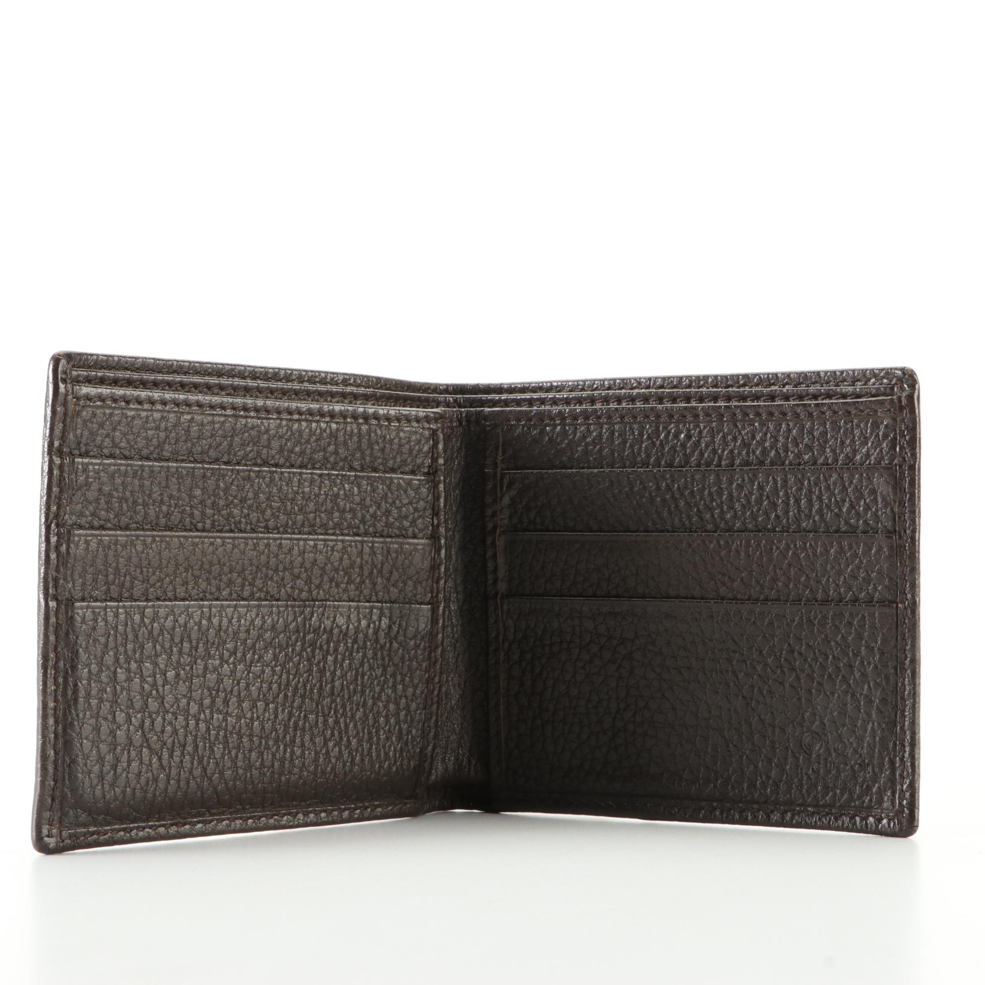Gucci Bifold Wallet in Grained Leather