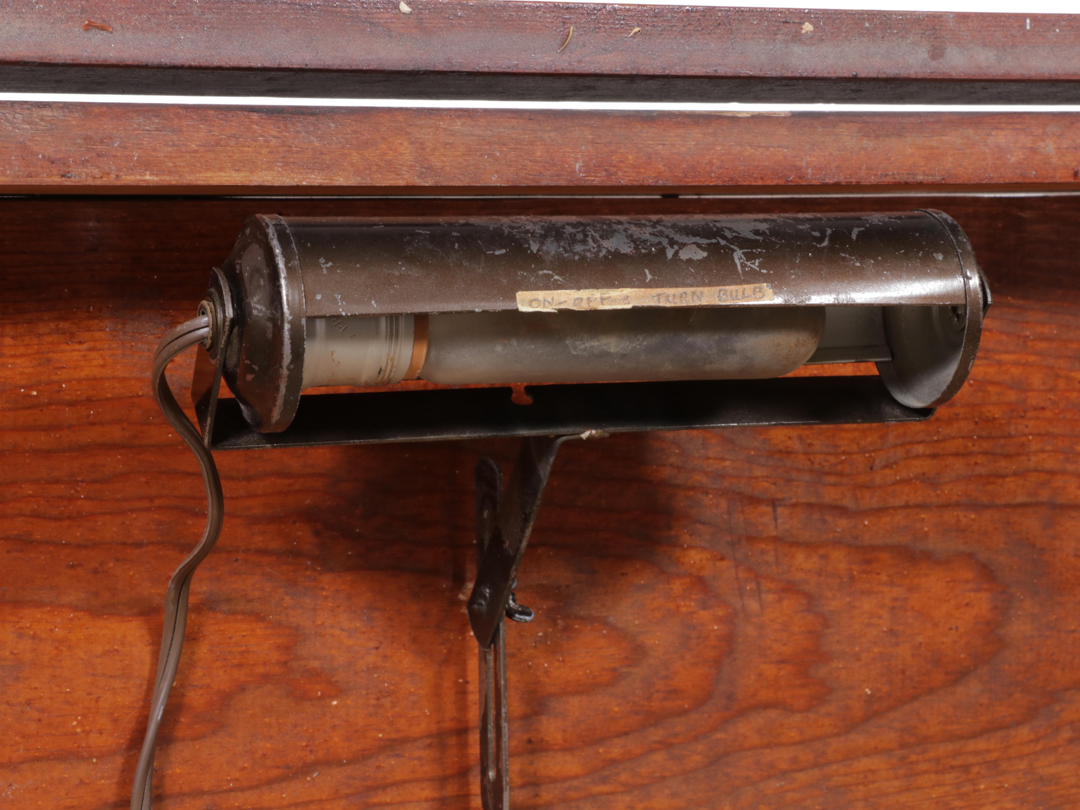 American Primitive Pine and Glass Lift-Top Display Cabinet, Early 20th Century