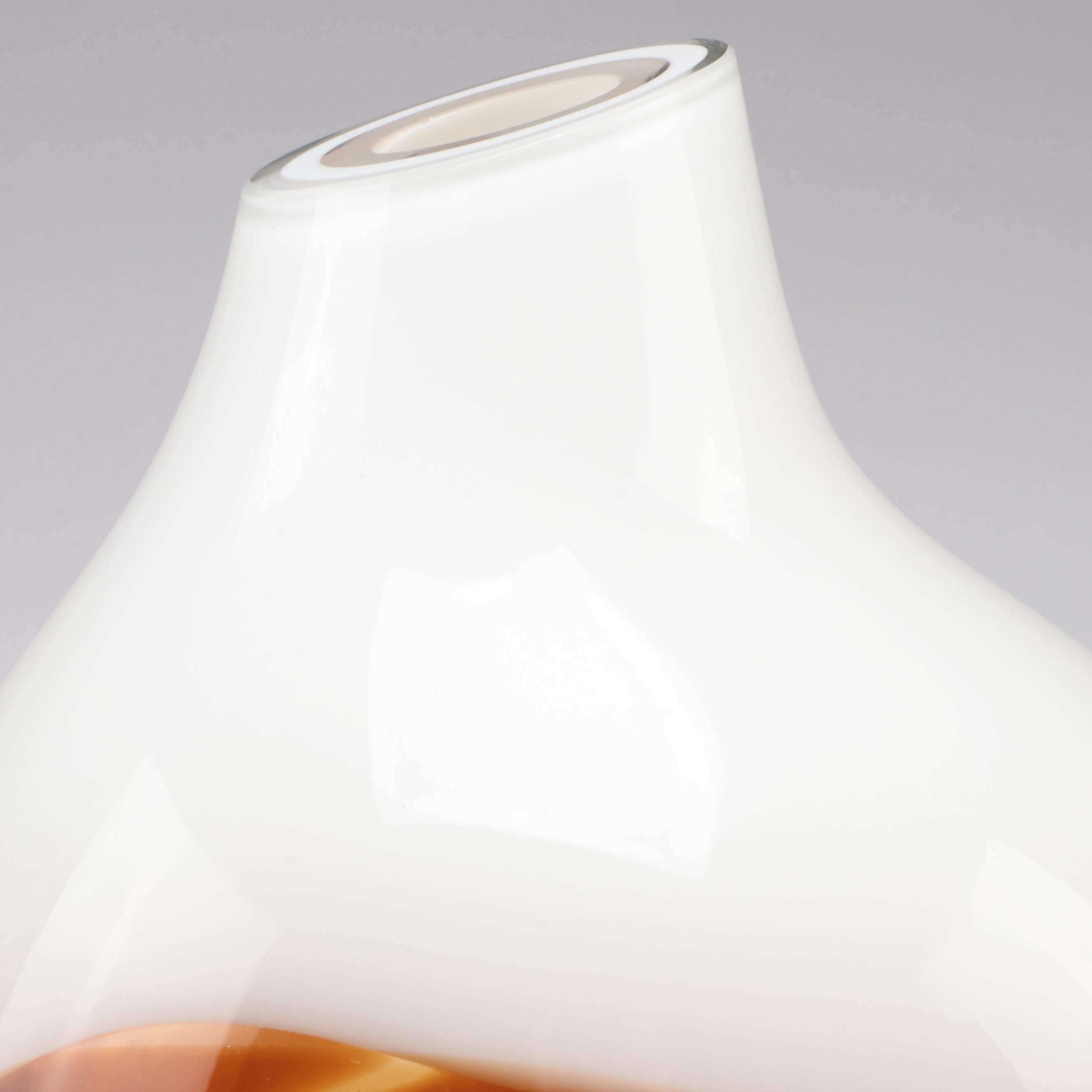 ITMGG24474 Seguso for Ultima Blown Cased Art Glass Vase