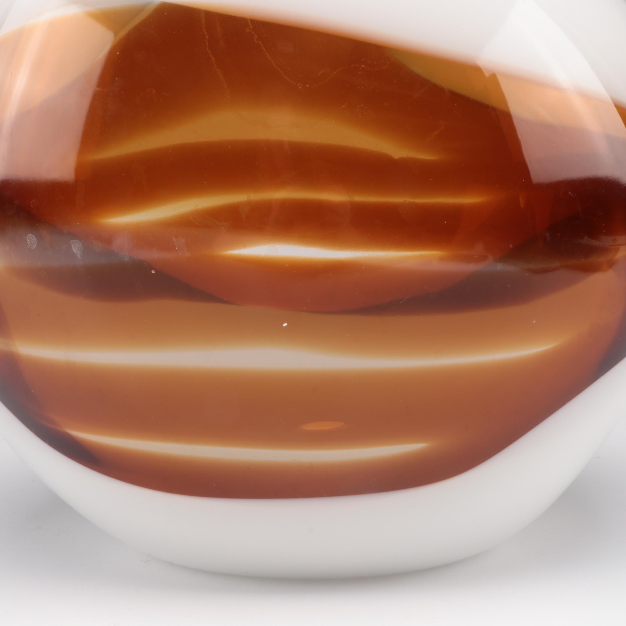 ITMGG24474 Seguso for Ultima Blown Cased Art Glass Vase