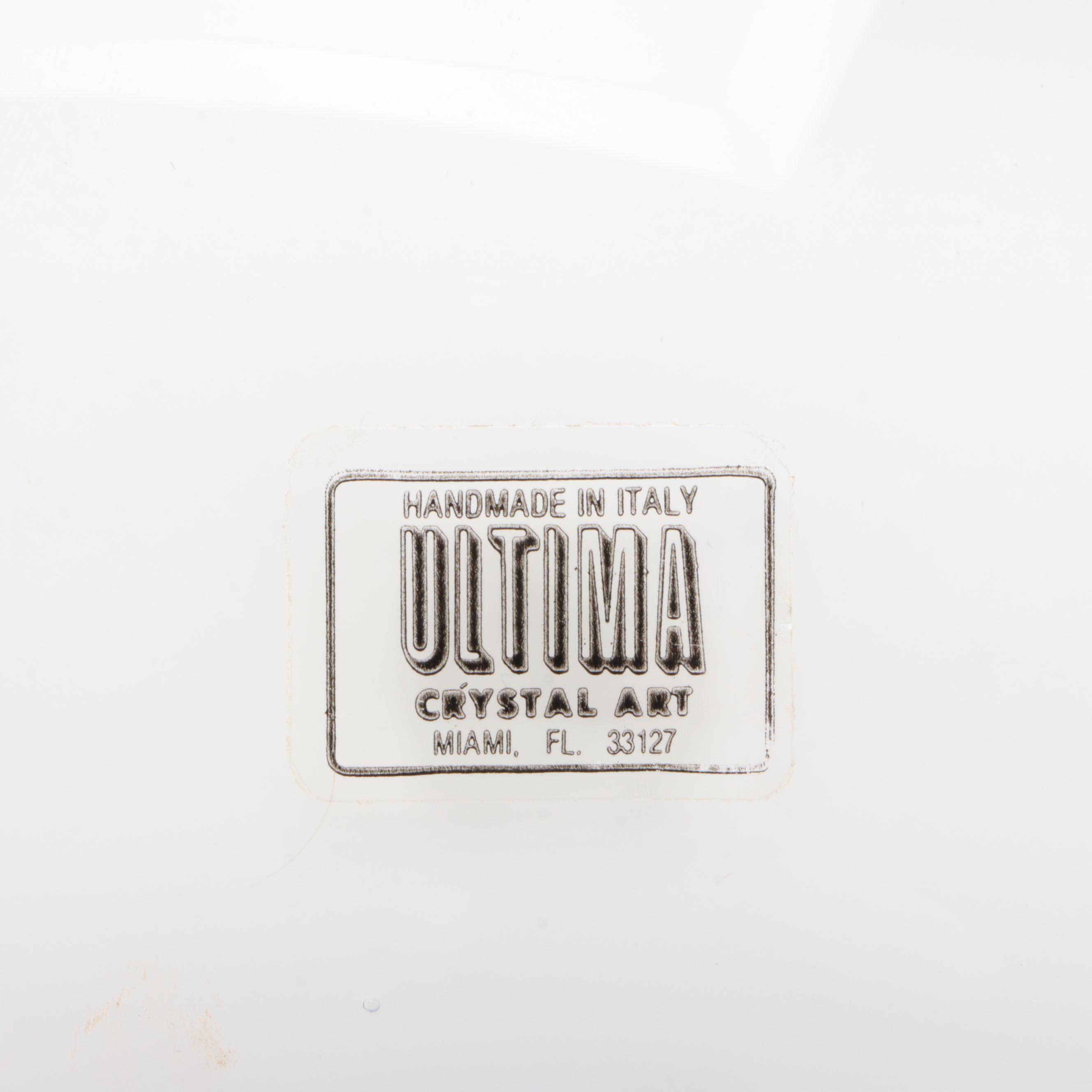 ITMGG24474 Seguso for Ultima Blown Cased Art Glass Vase