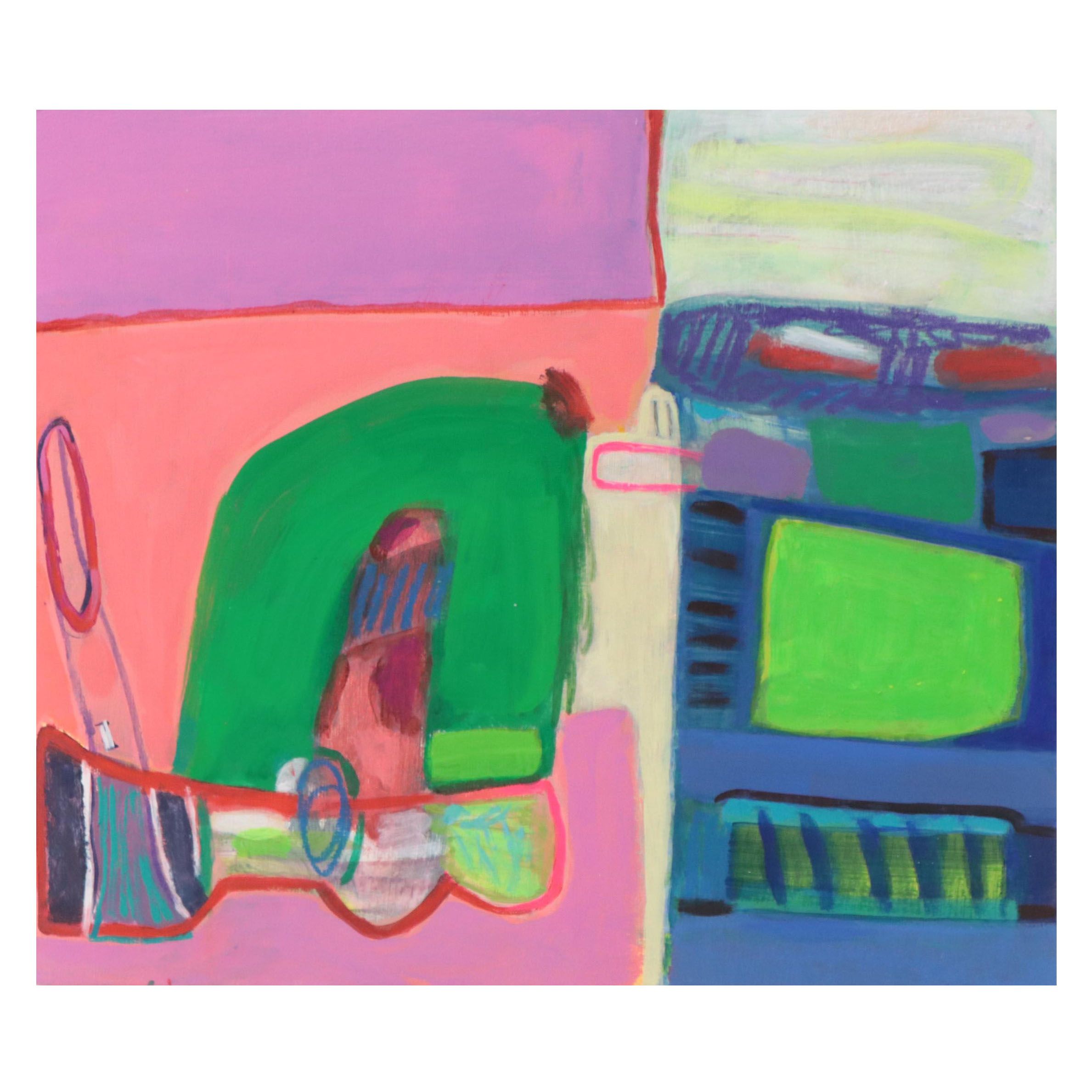 Rhee Lightner Acrylic Painting "Traveling Home," 2022