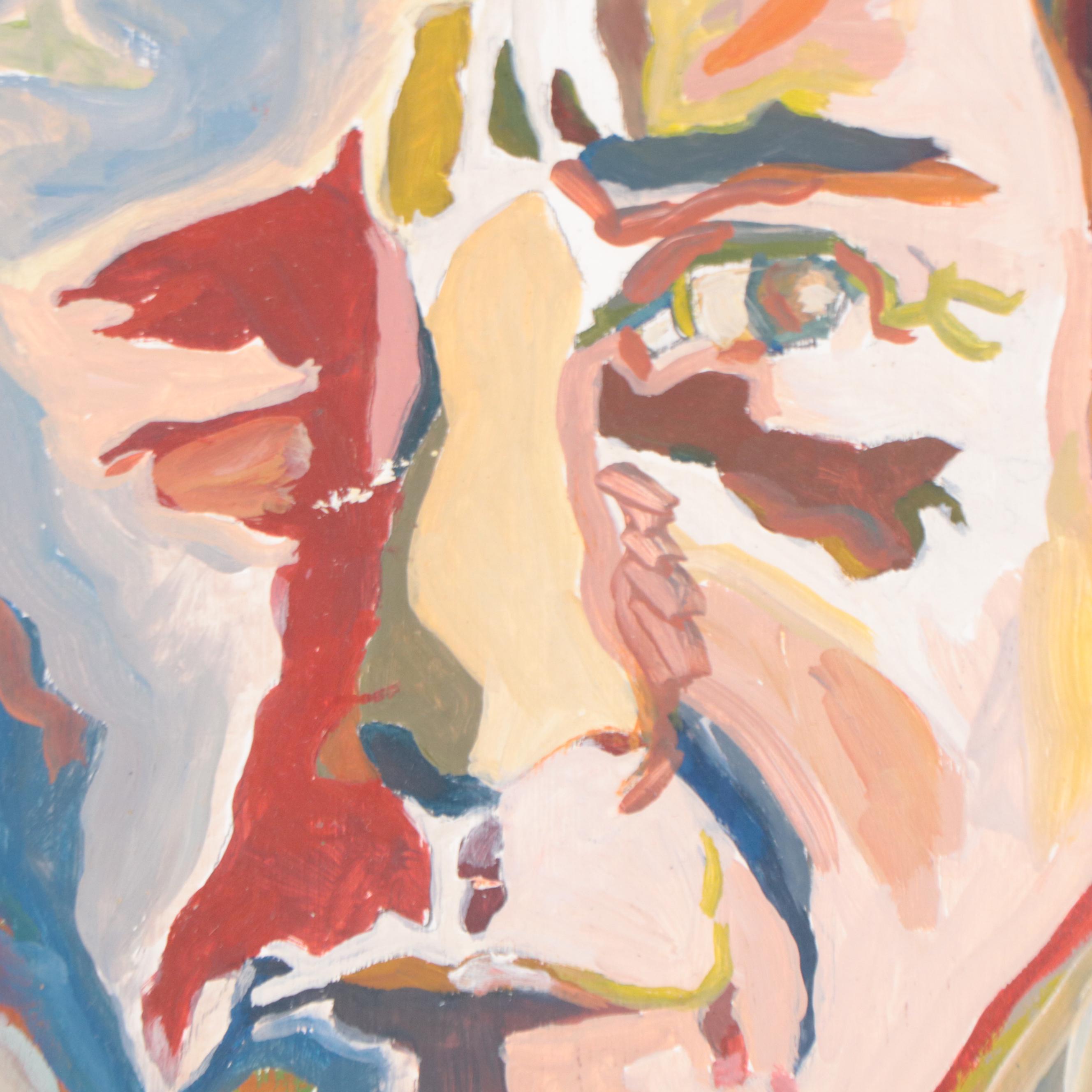 Rhee Lightner Acrylic Portrait "Harvey Keitel," 1998